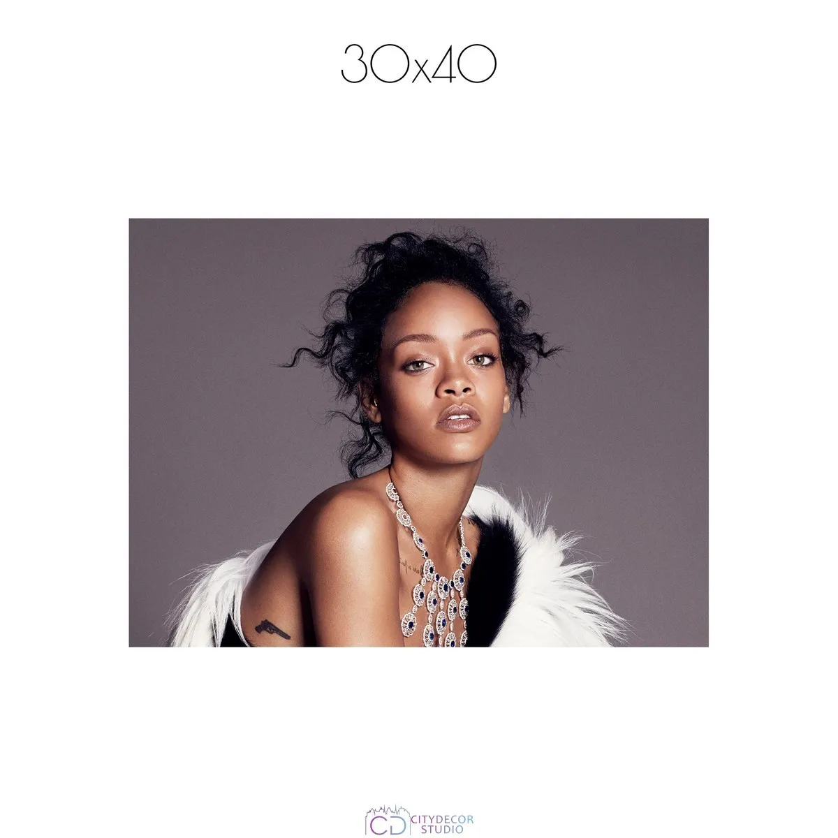 Постер Citydecor Rihanna арт. 1 (1 постер 30x40 см без рамы)