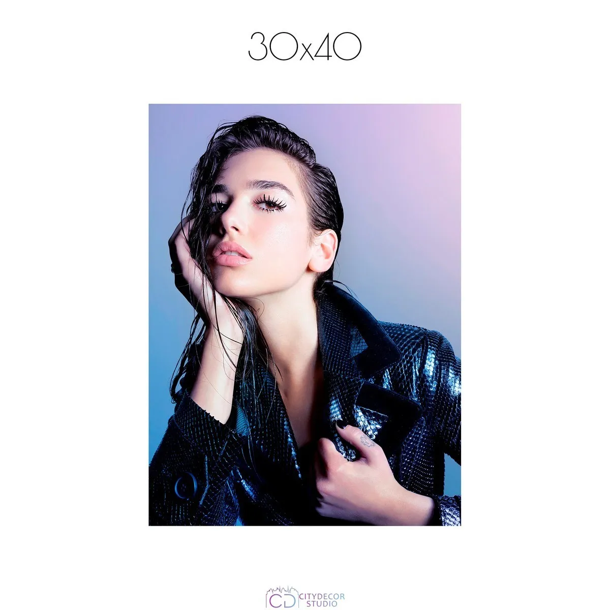Постер Citydecor Dua Lipa арт. 1 (1 постер 30x40 см без рамы)