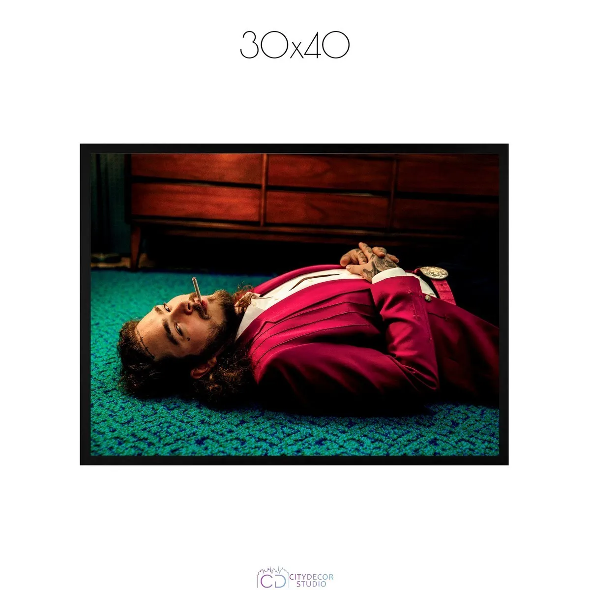 Постер Citydecor Post Malone арт. 2 (1 постер 30x40 см без рамы)