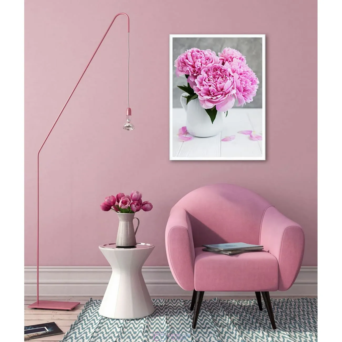 Постер Citydecor Пион арт. 3 (1 постер 30x40 см без рамы)