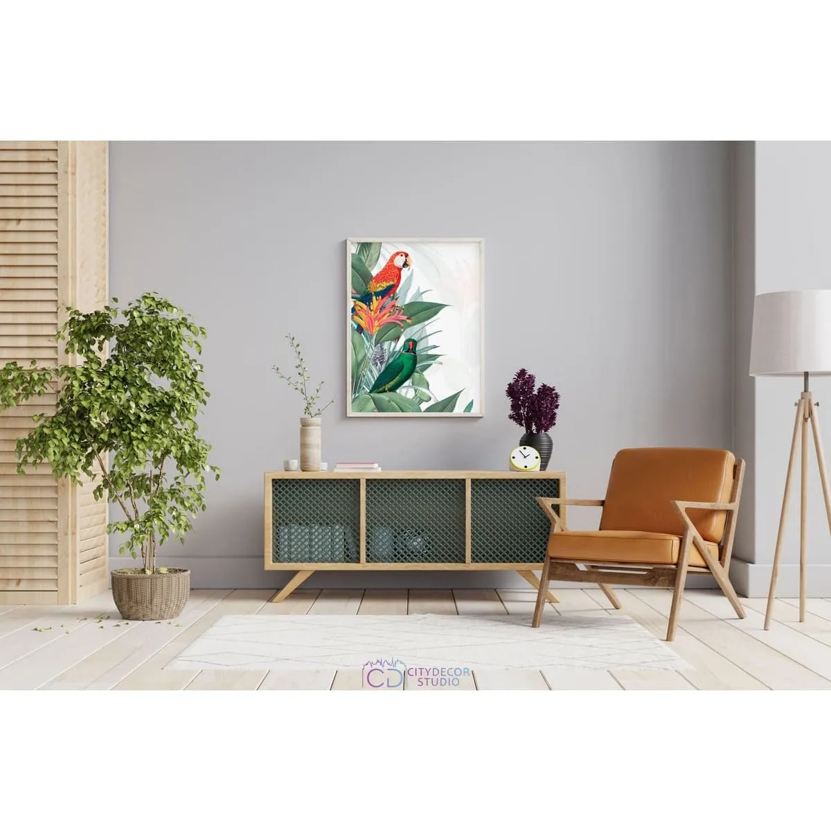 Постер Citydecor Попугайчики арт. 8 (1 постер 30x40 см без рамы)
