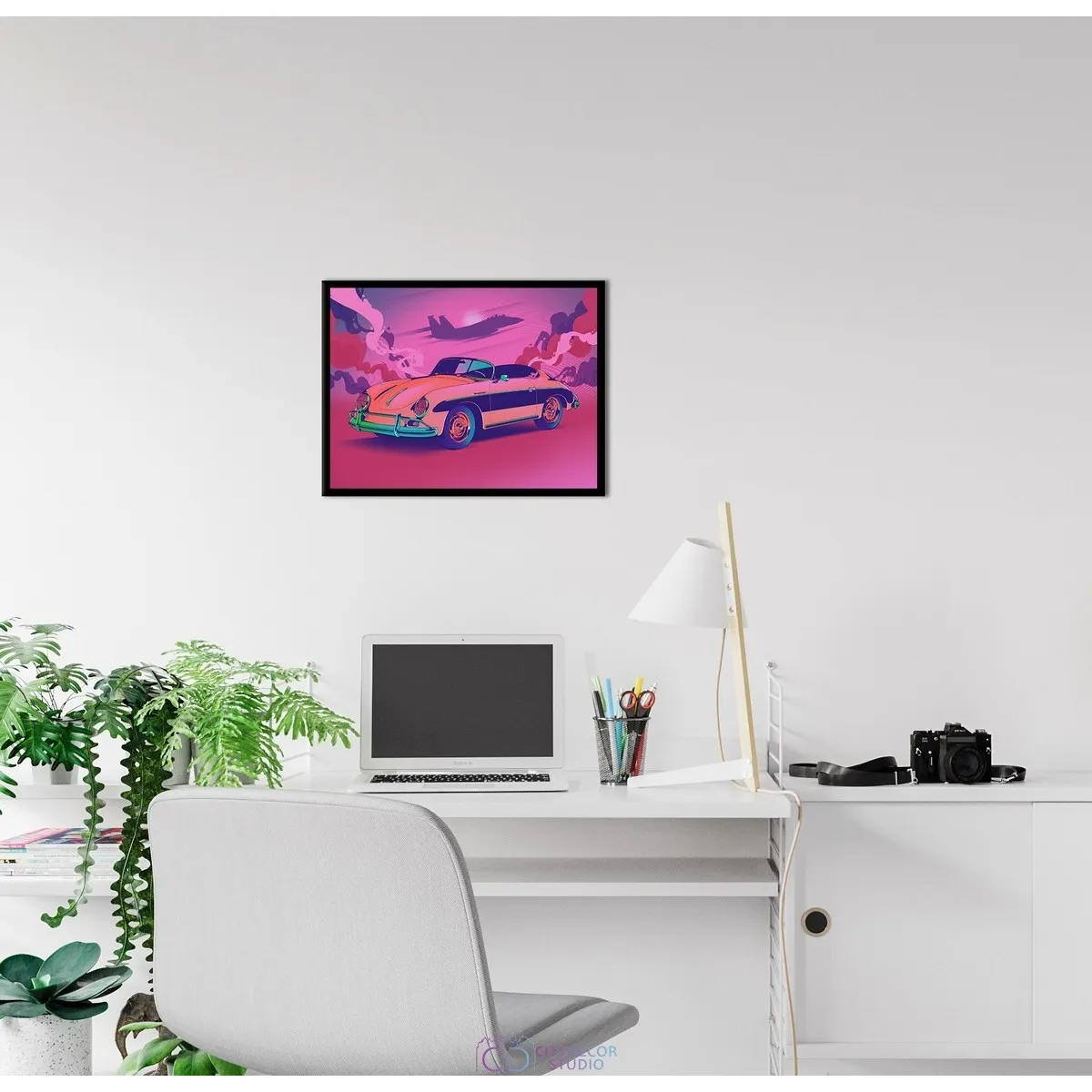 Постер Citydecor Порше Ретро арт. 1 (1 постер 30x40 см без рамы)