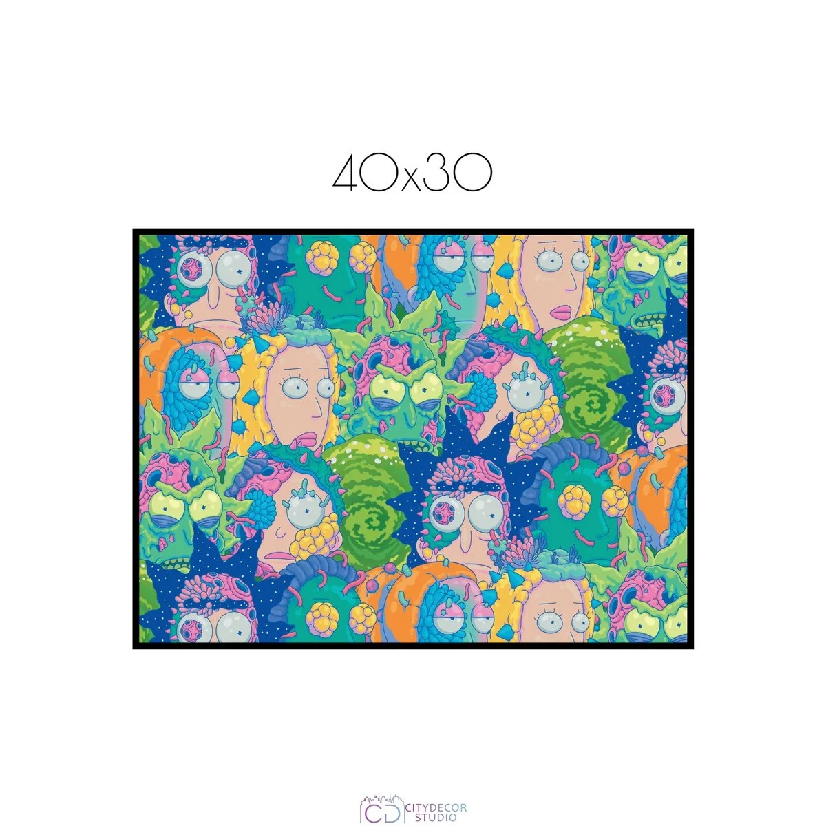 Постер Citydecor Рик и Морти арт. 7 (1 постер 30x40 см без рамы)