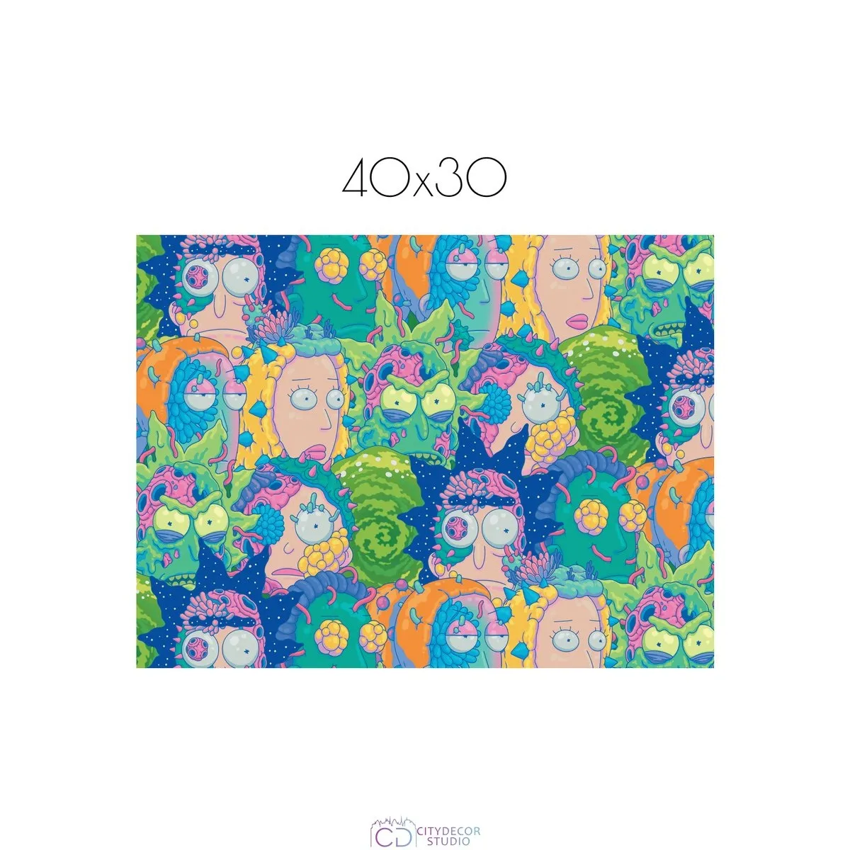 Постер Citydecor Рик и Морти арт. 7 (1 постер 30x40 см без рамы)
