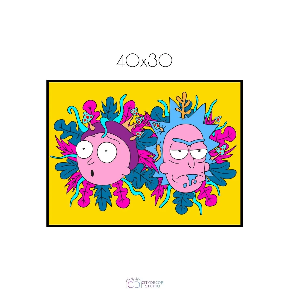 Постер Citydecor Рик и Морти арт. 9 (1 постер 30x40 см без рамы)