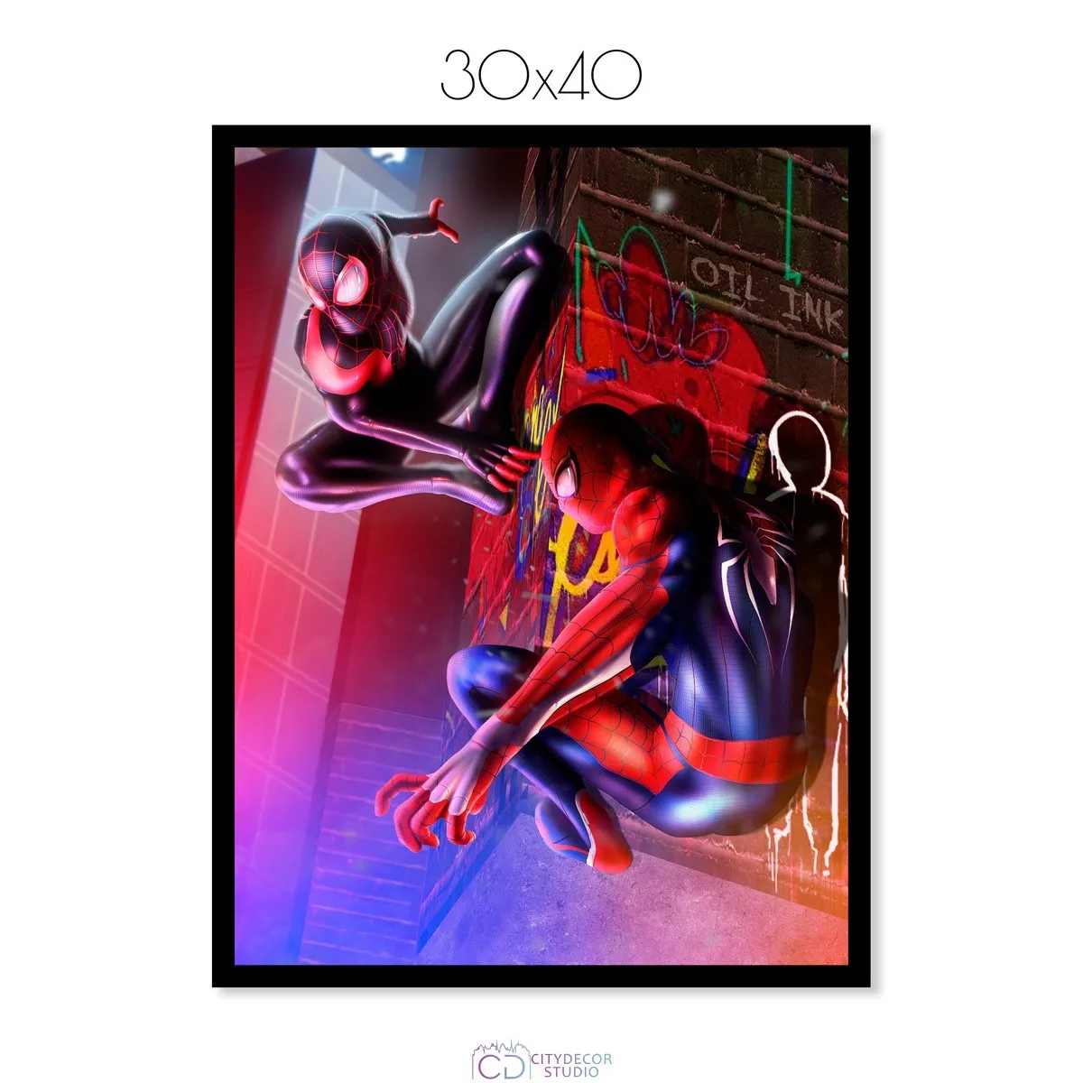 Постер Citydecor Человек-паук арт. 8 (1 постер 30x40 см без рамы)