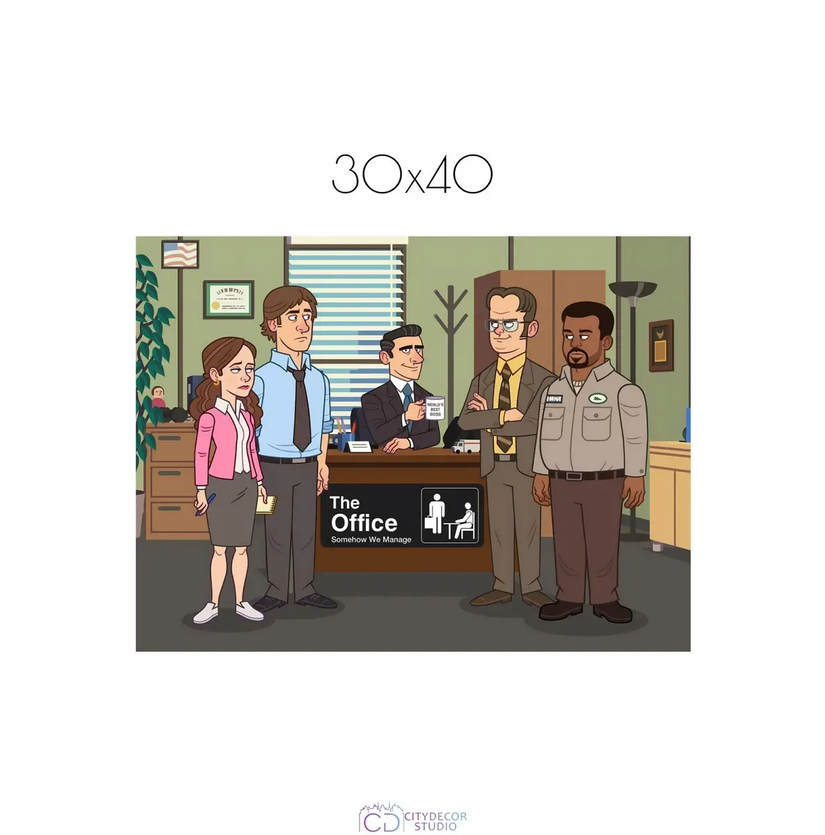 Постер Citydecor The Office арт. 8 (1 постер 30x40 см без рамы)