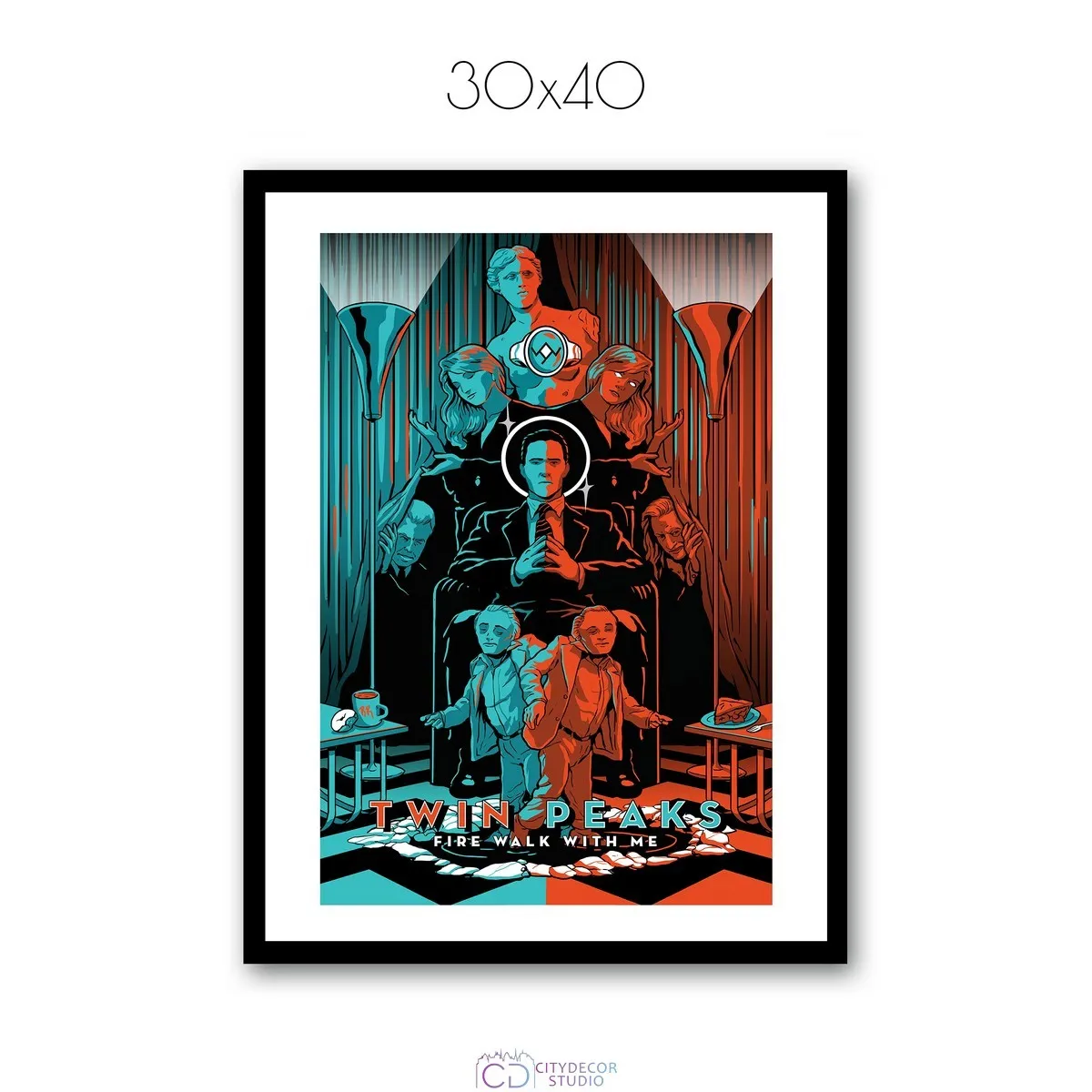 Постер Citydecor Твин Пикс арт. 5 (1 постер 30x40 см без рамы)
