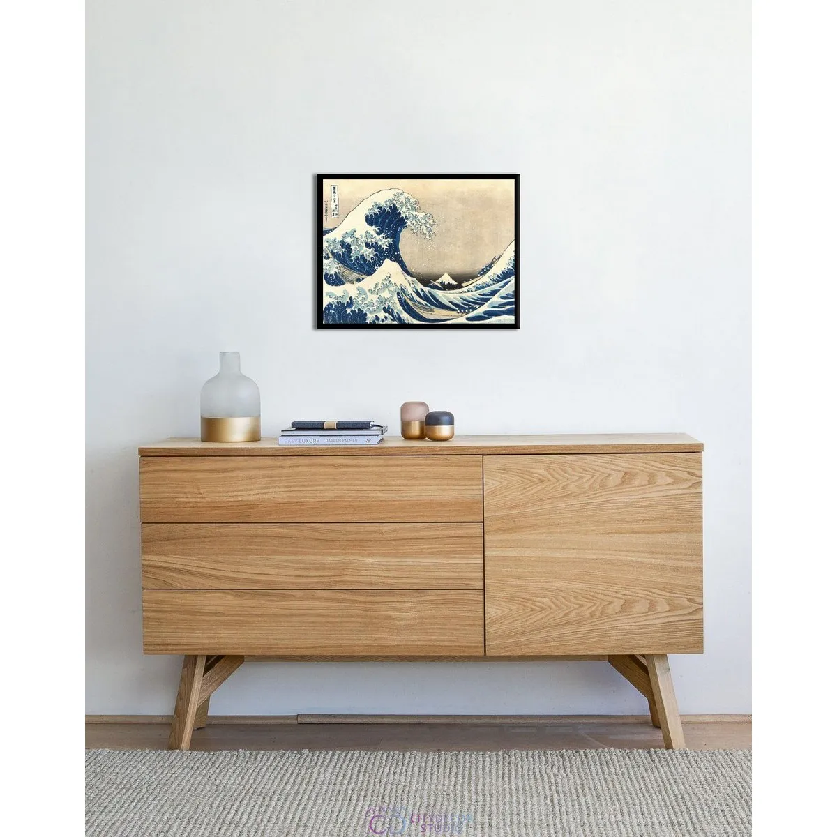 Постер Citydecor "Большая волна в Канагаве", Кацусика Хокусай. Репродукция (1 постер 30x40 см без рамы)
