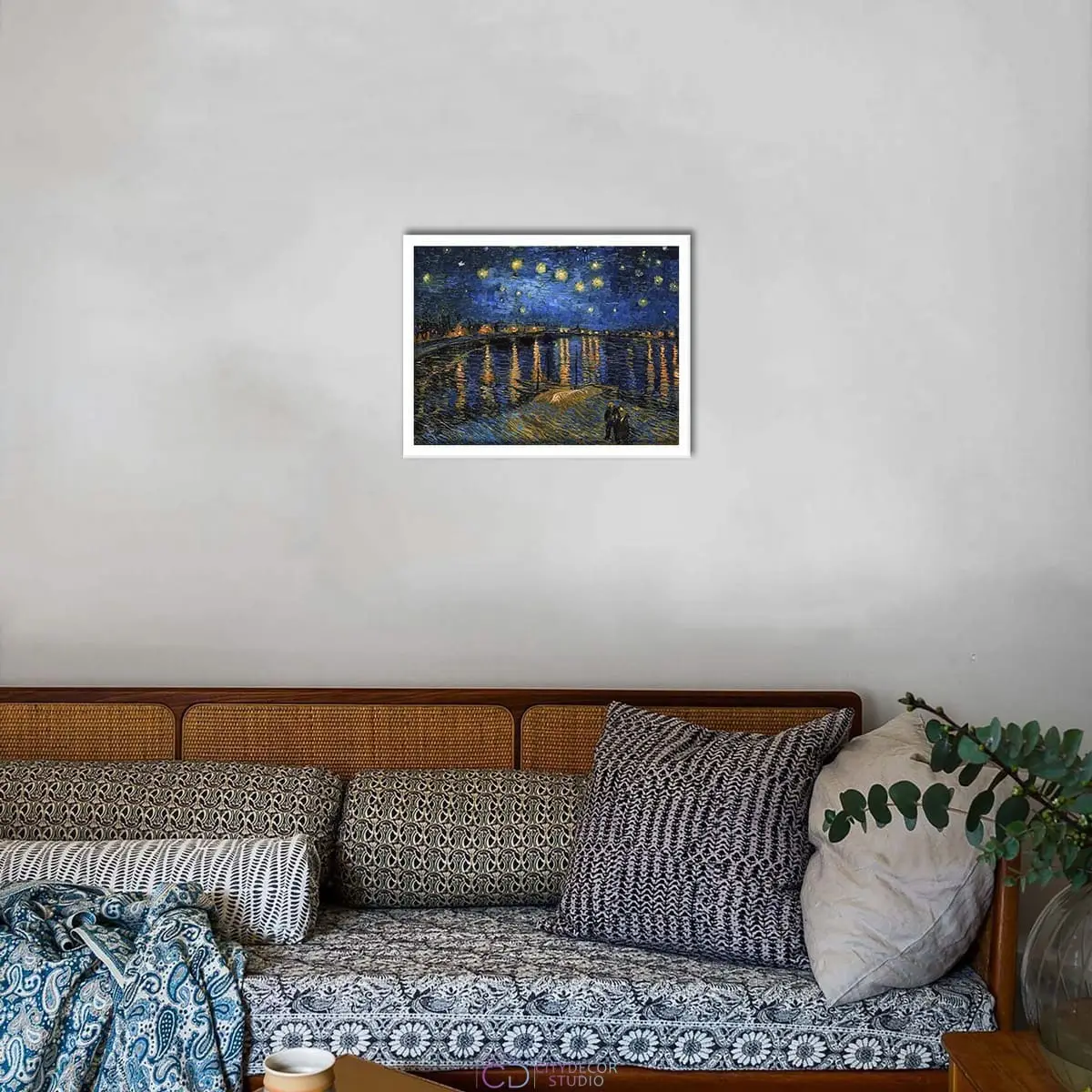 Постер Citydecor "Звездная ночь над Роной", Винсент ван Гог. Репродукция (1 постер 30x40 см без рамы)