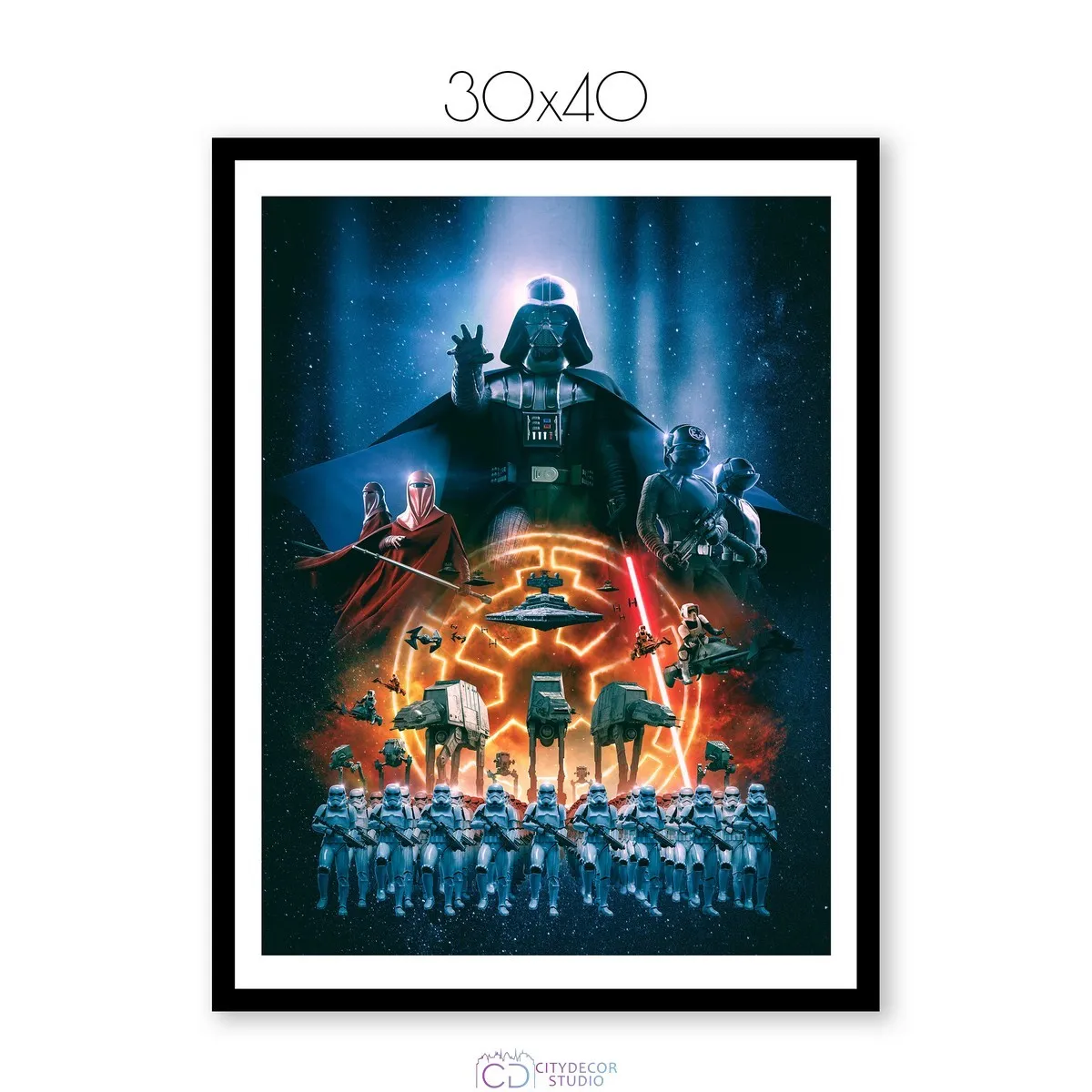 Постер Citydecor Звездные воины арт. 2 (1 постер 30x40 см без рамы)