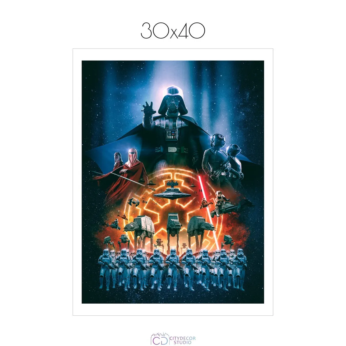 Постер Citydecor Звездные воины арт. 2 (1 постер 30x40 см без рамы)