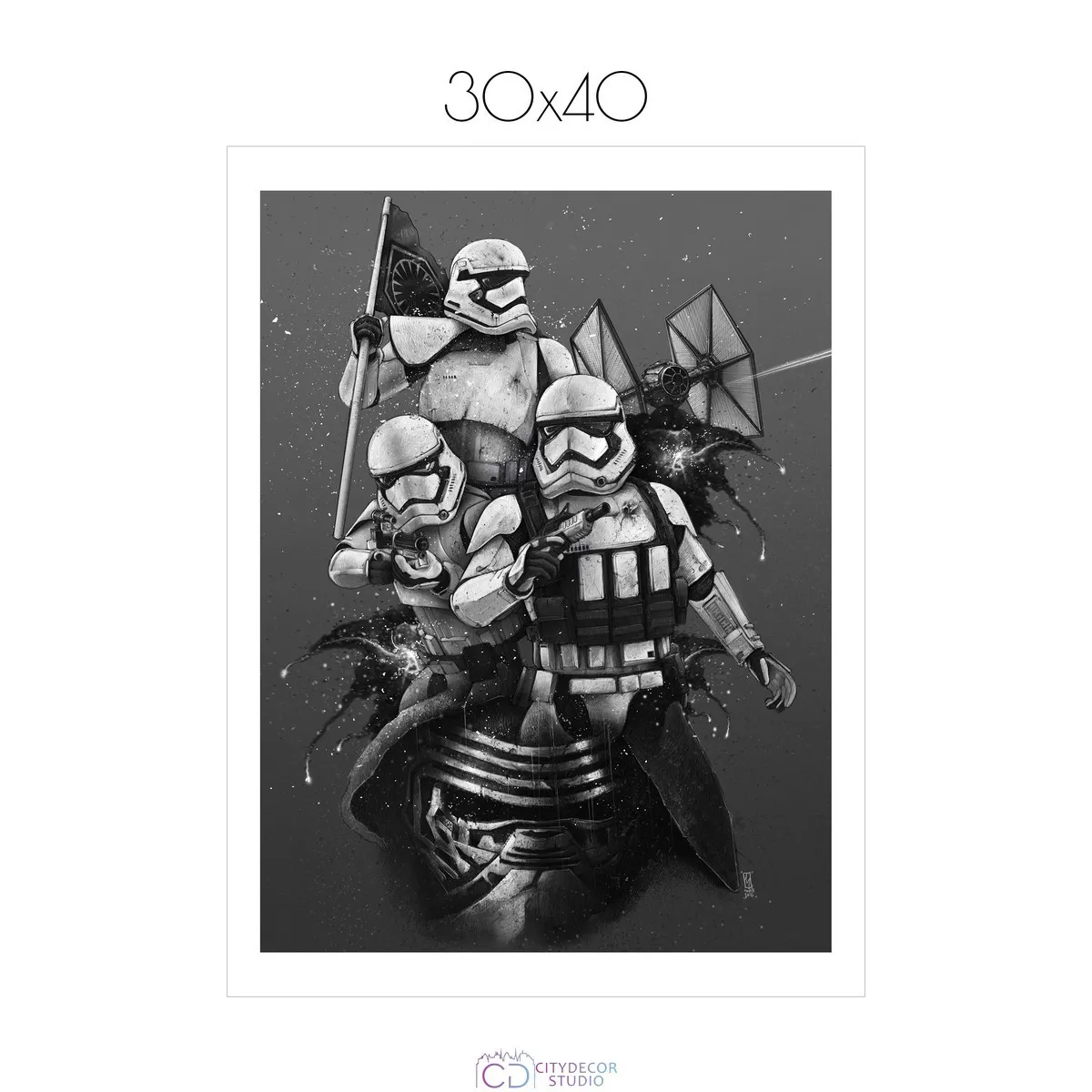 Постер Citydecor Звездные воины арт. 9 (1 постер 30x40 см без рамы)