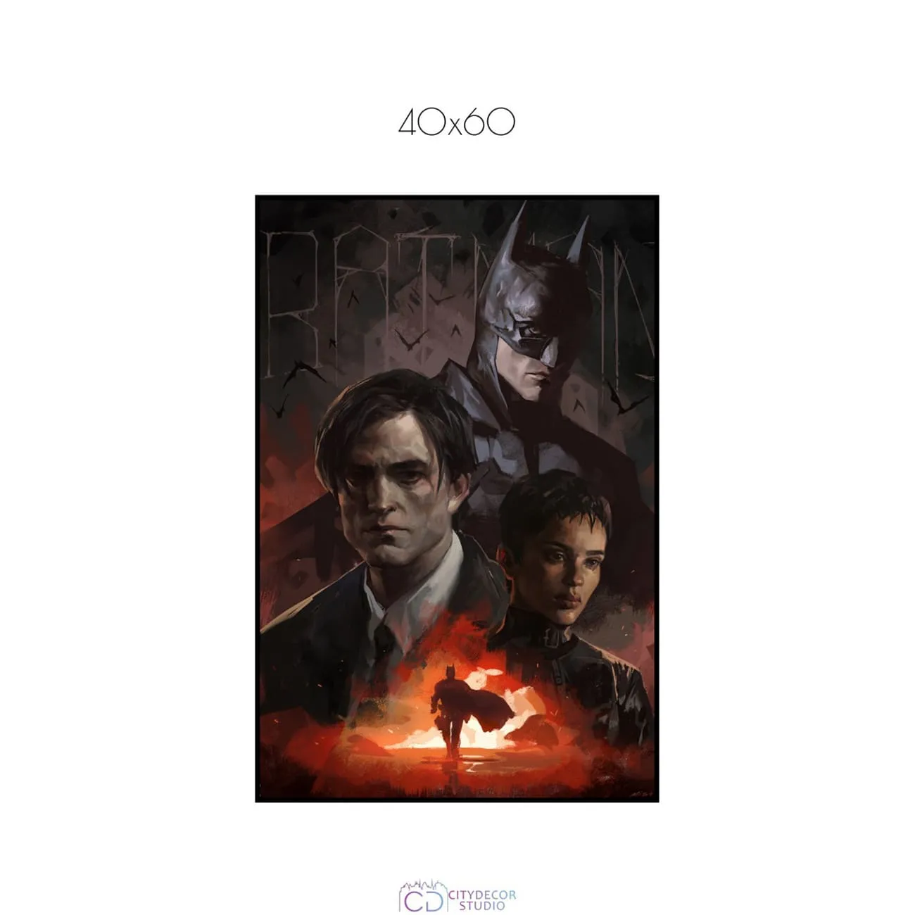Постер Citydecor Batman арт. 11 (1 постер 40x60 см без рамы)