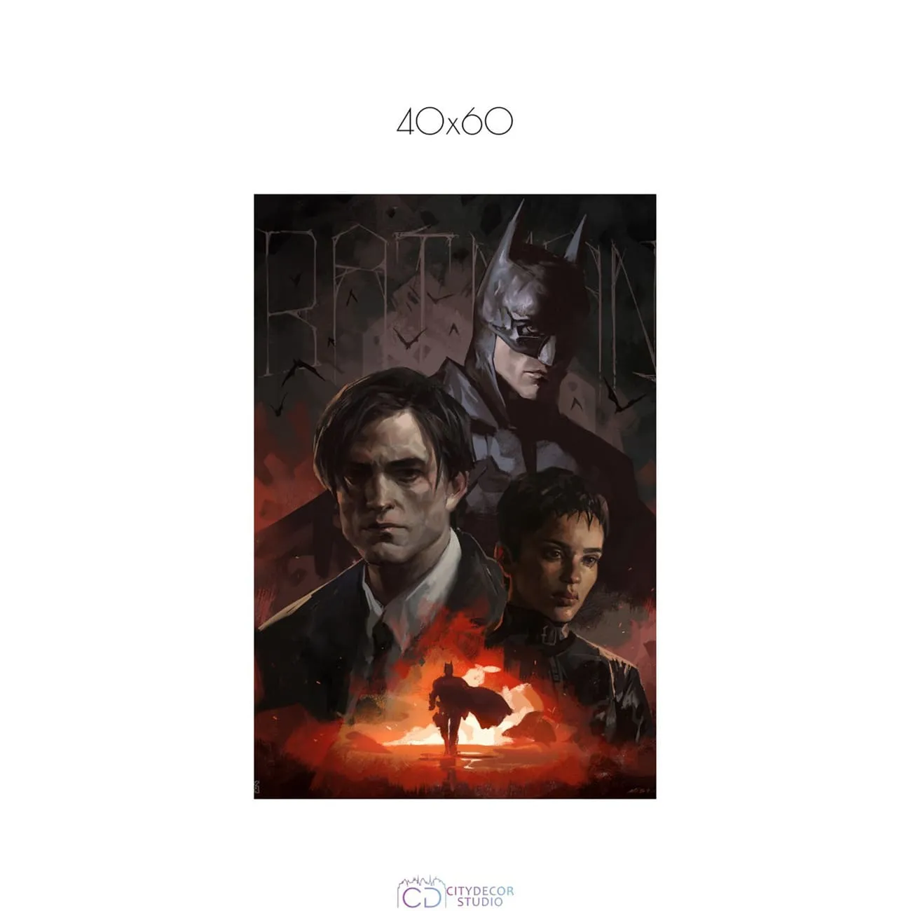Постер Citydecor Batman арт. 11 (1 постер 40x60 см без рамы)
