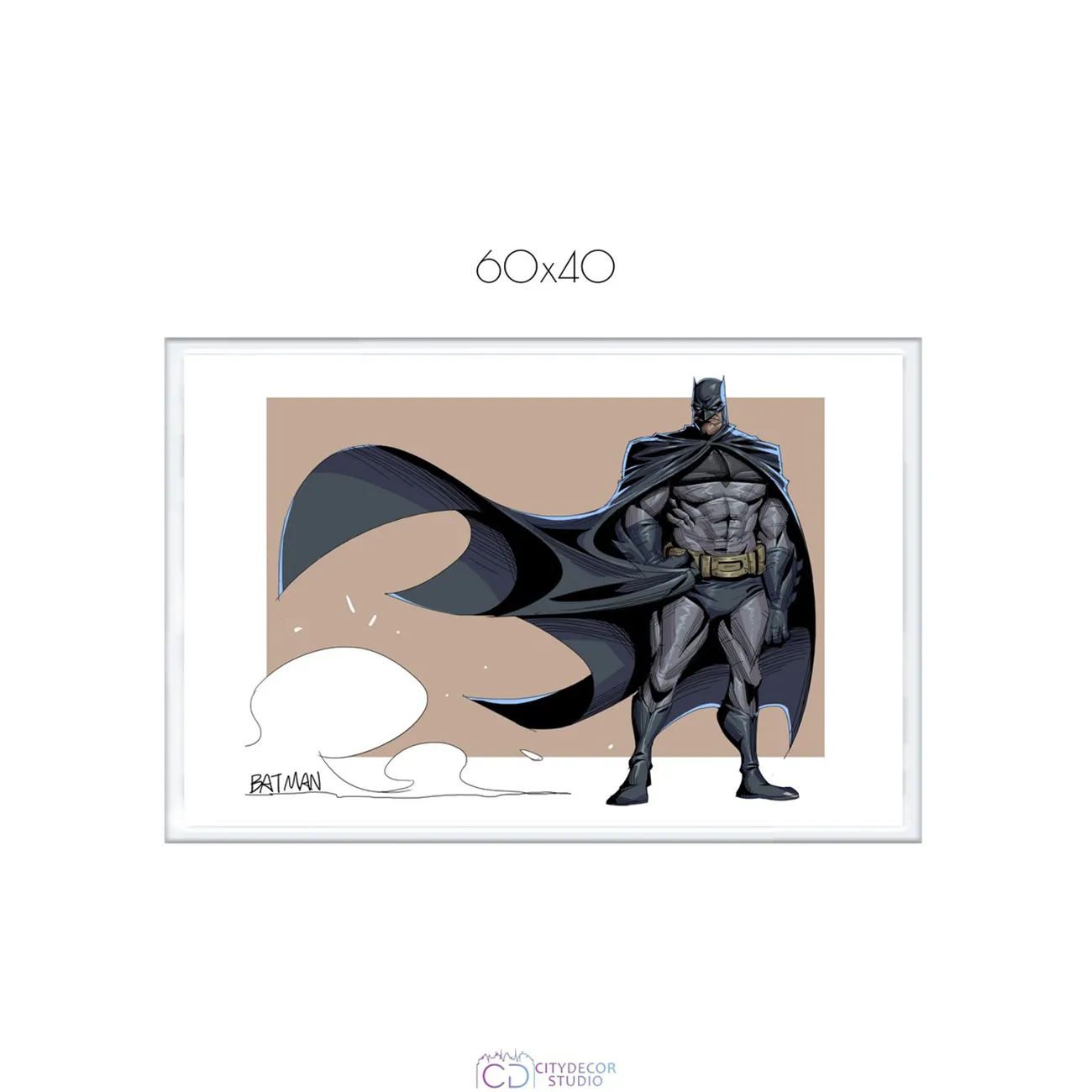 Постер Citydecor Batman арт. 13 (1 постер 40x60 см без рамы)