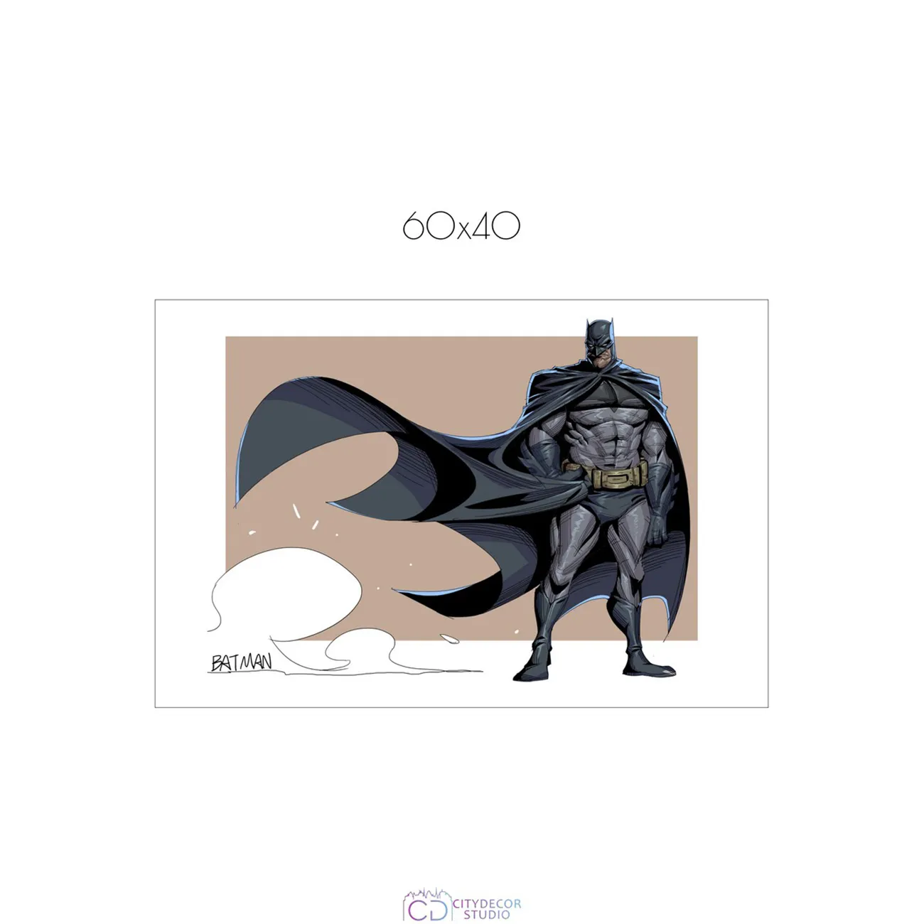 Постер Citydecor Batman арт. 13 (1 постер 40x60 см без рамы)