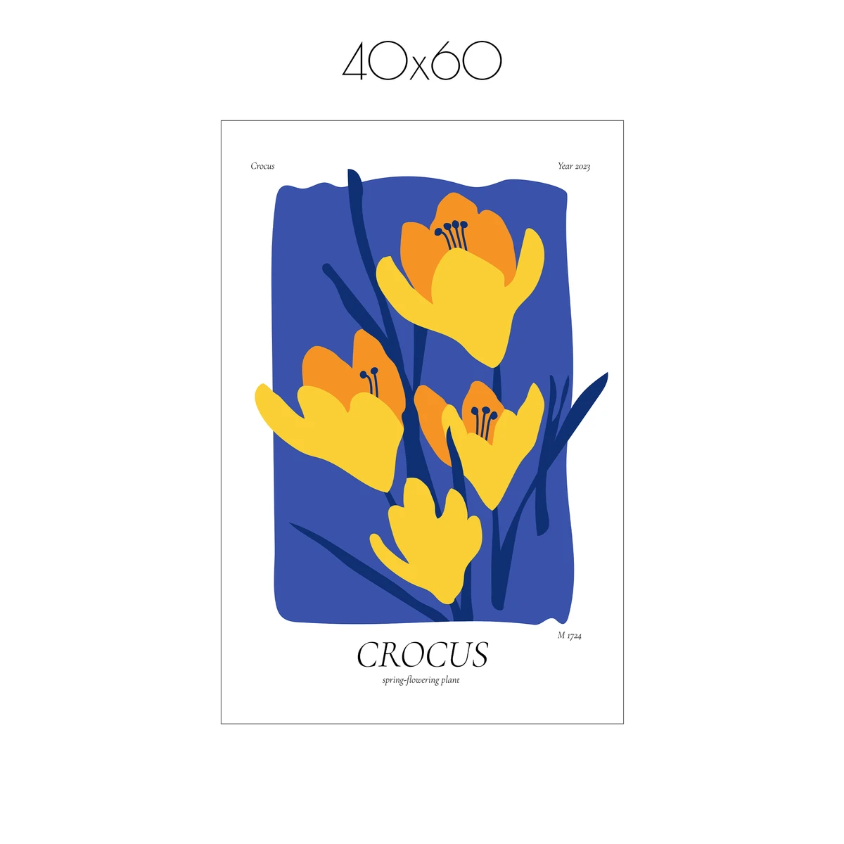 Постер Citydecor Crocus (1 постер 40x60 см без рамы)