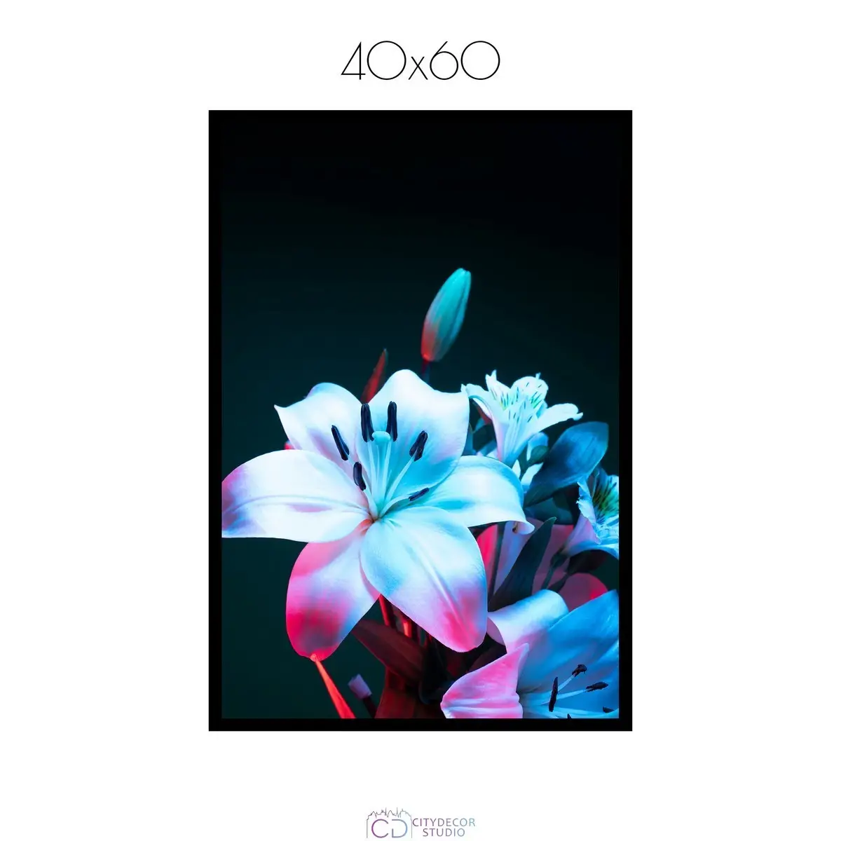 Постер Citydecor Цветы арт. 10 (1 постер 40x60 см без рамы)