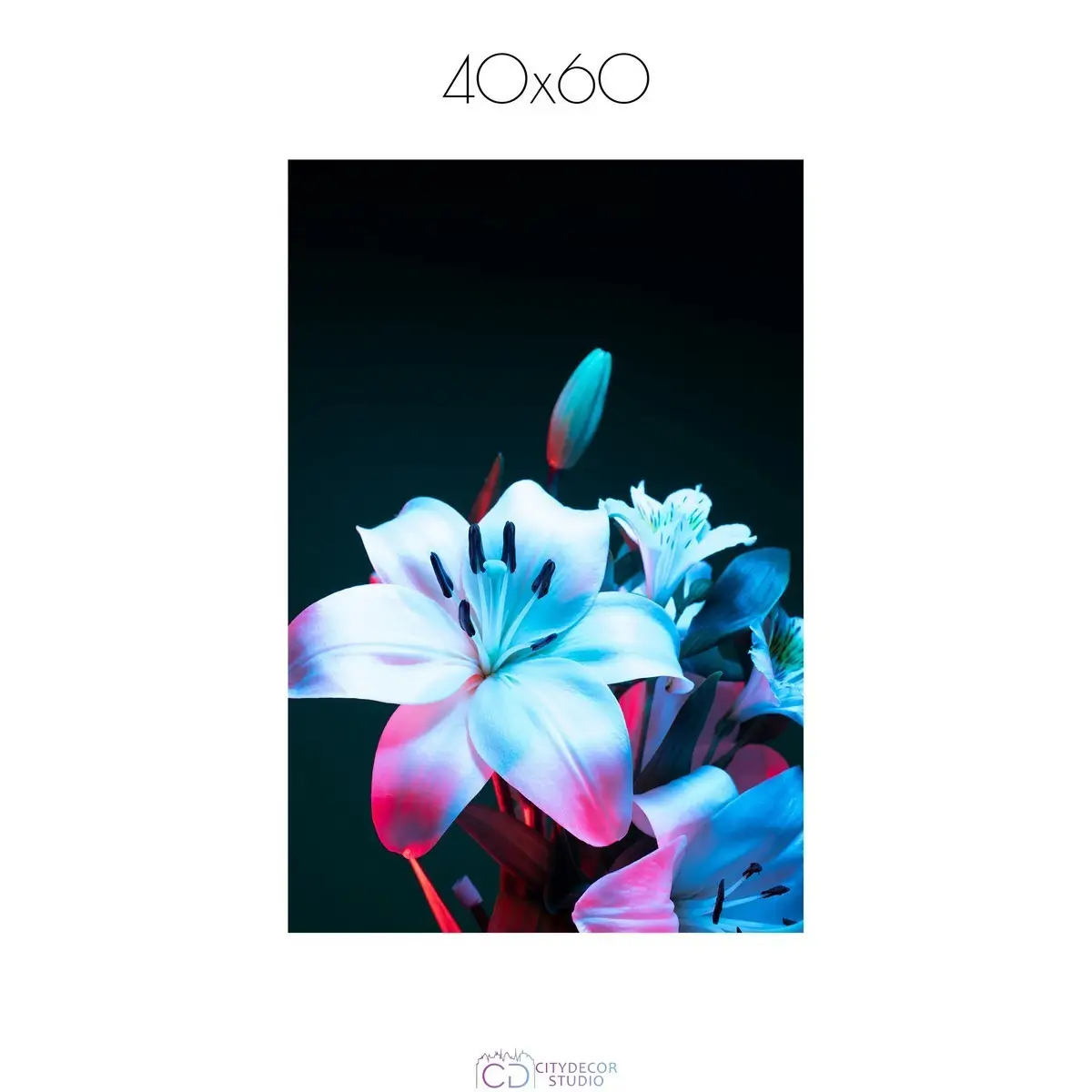 Постер Citydecor Цветы арт. 10 (1 постер 40x60 см без рамы)