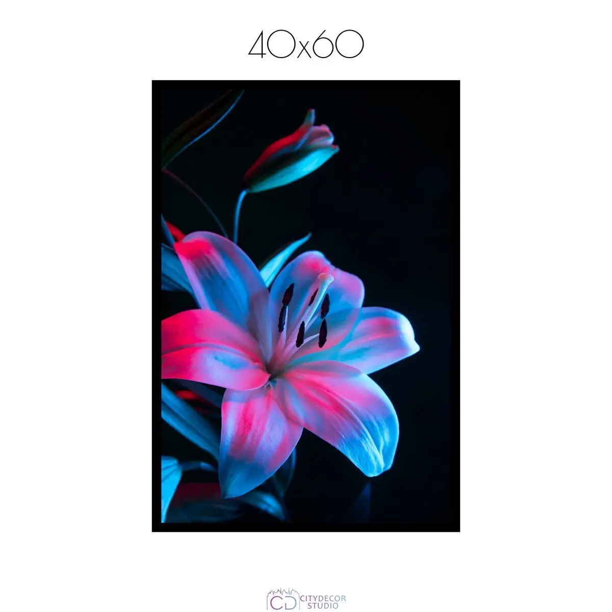 Постер Citydecor Цветы арт. 3 (1 постер 40x60 см без рамы)