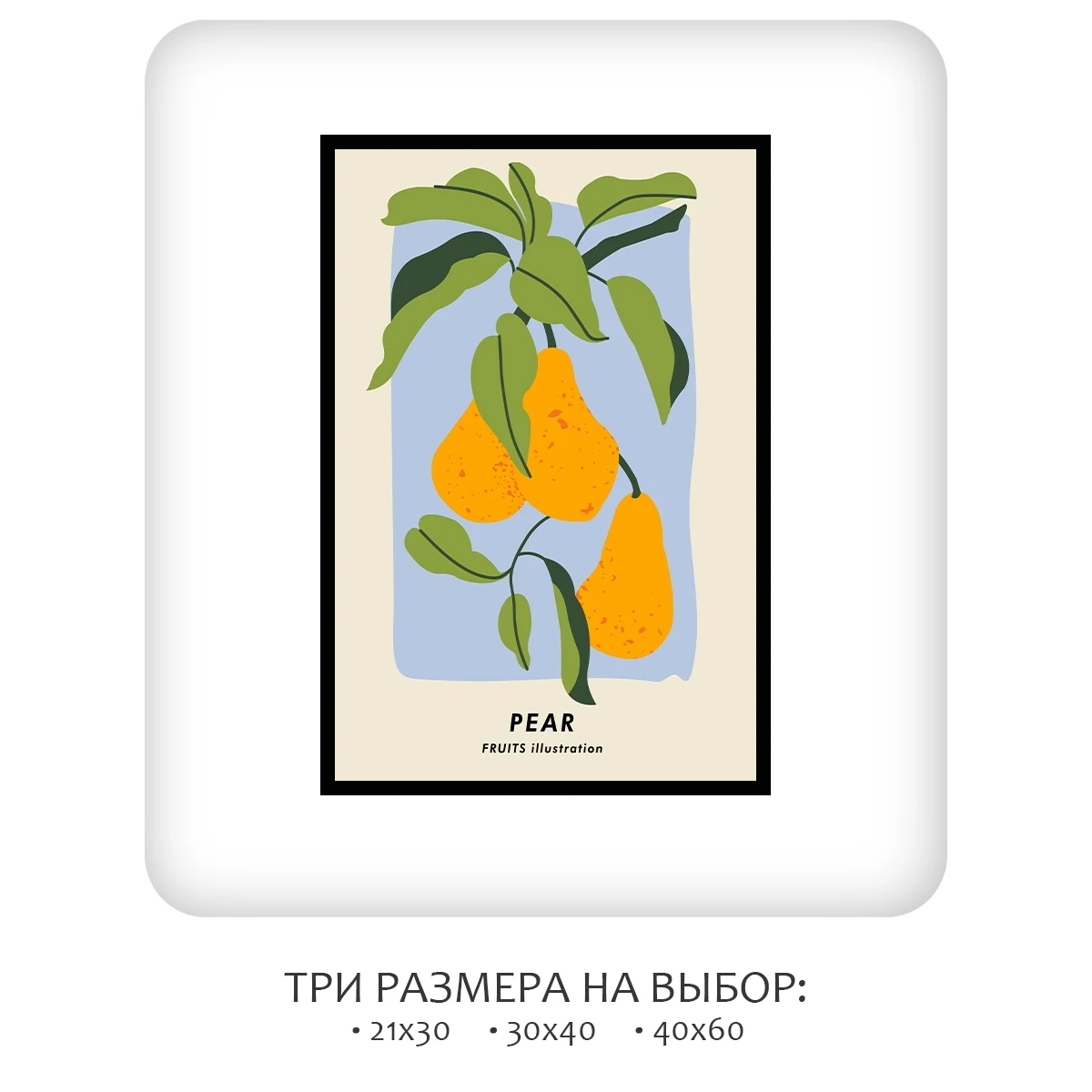 Постер Citydecor Фрукты арт. 3 (1 постер 40x60 см без рамы)