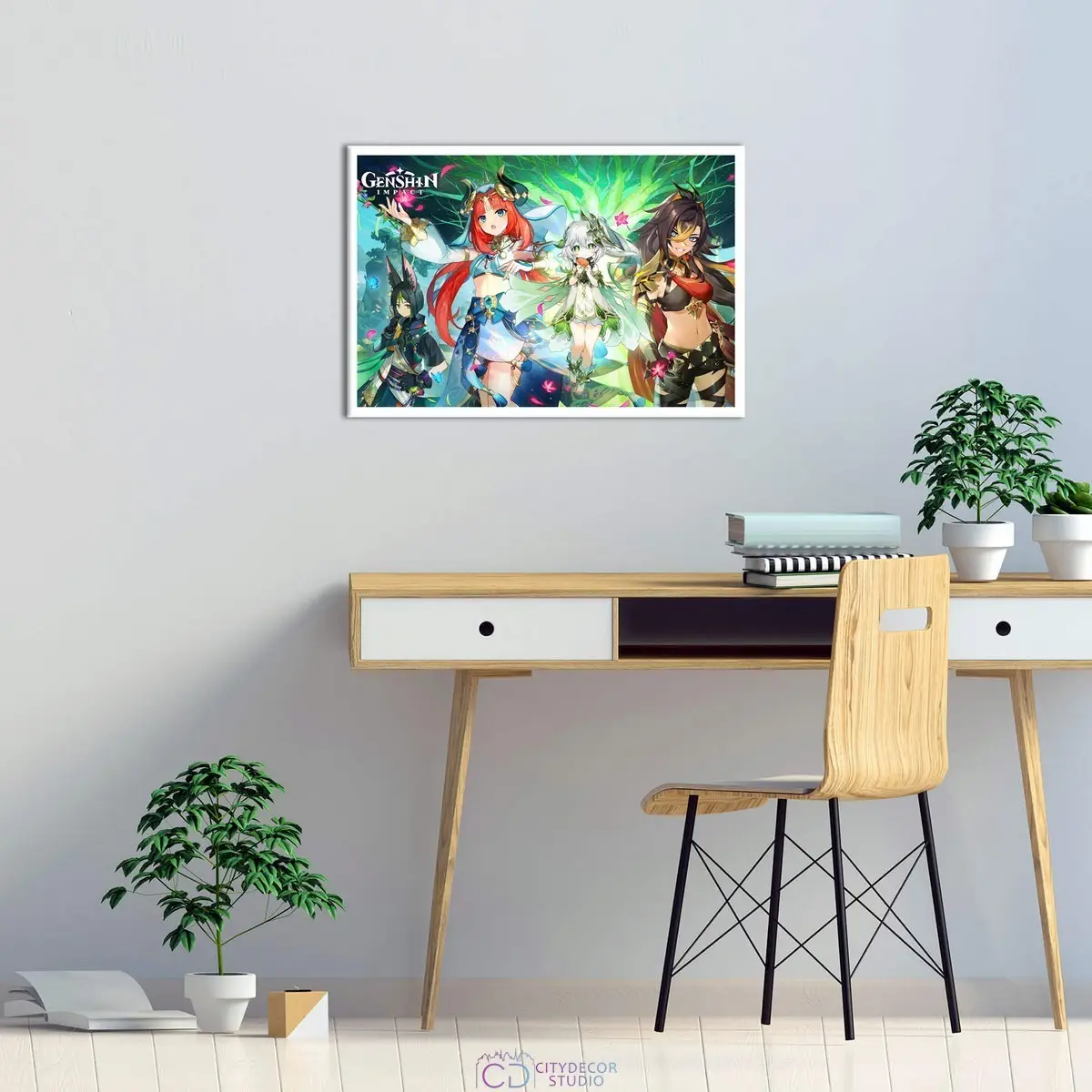 Постер Citydecor Genshin арт. 1 (1 постер 40x60 см без рамы)
