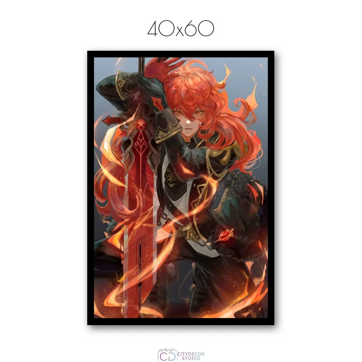 Постер Citydecor Genshin арт. 17 (1 постер 40x60 см без рамы)