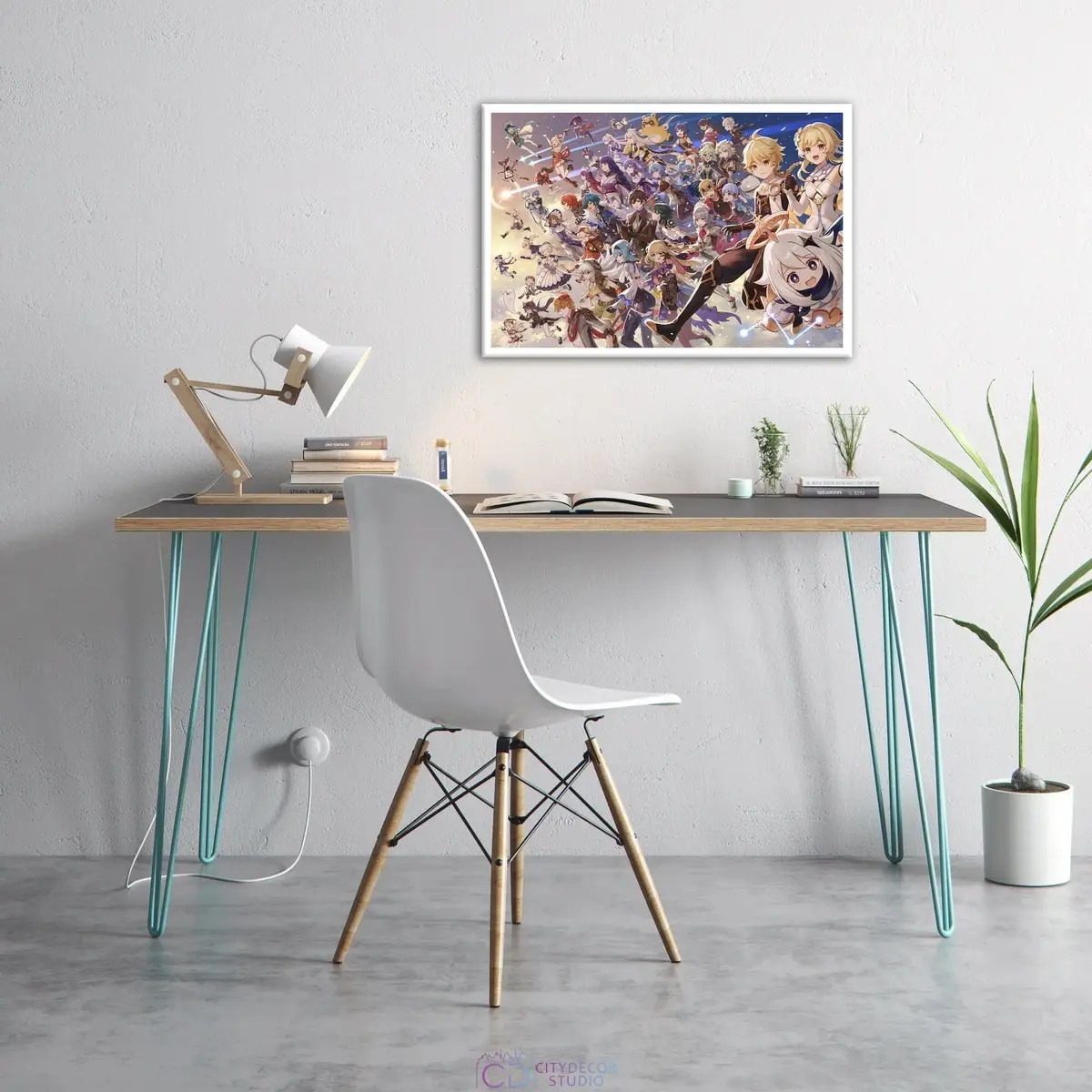 Постер Citydecor Genshin арт. 2 (1 постер 40x60 см без рамы)