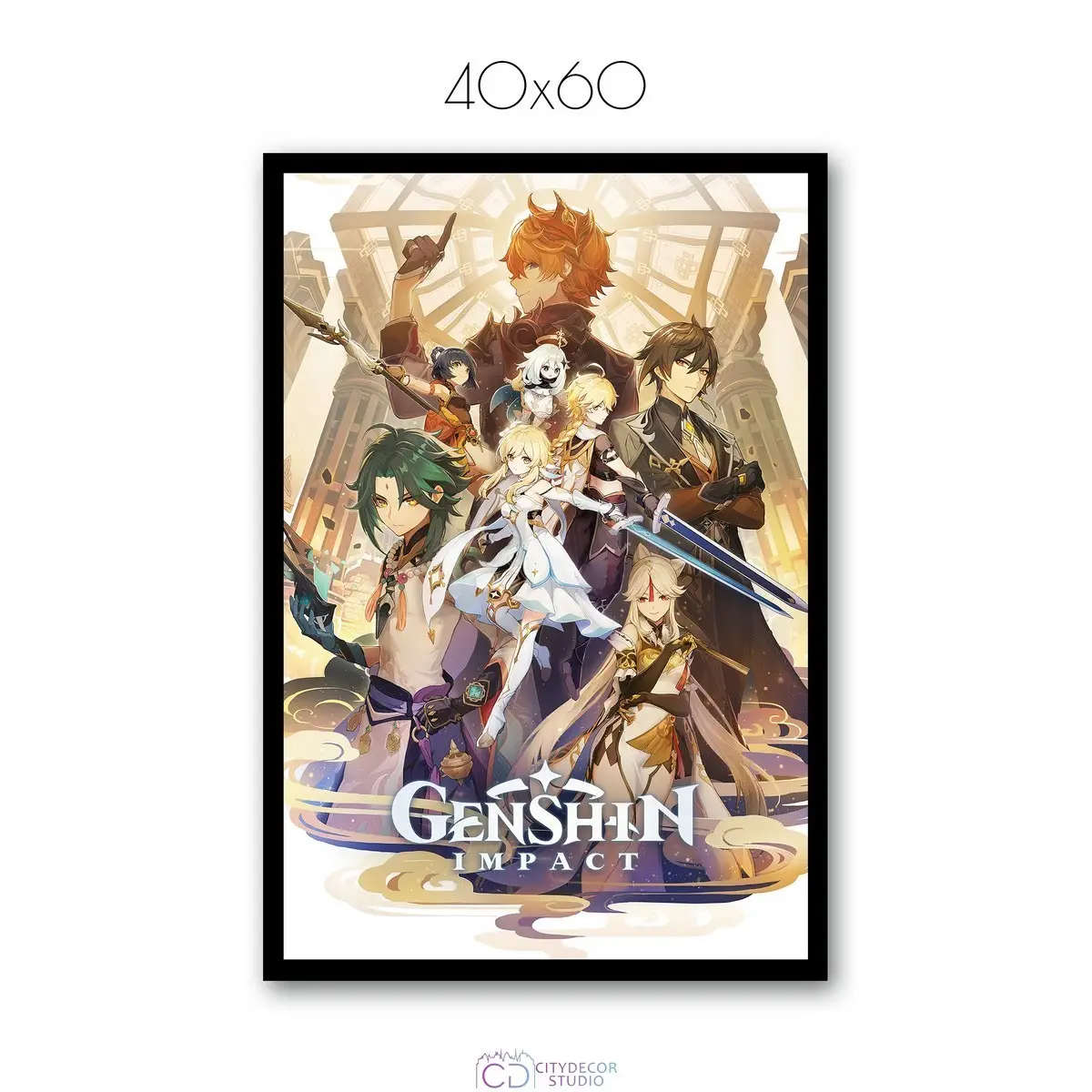 Постер Citydecor Genshin арт. 4 (1 постер 40x60 см без рамы)