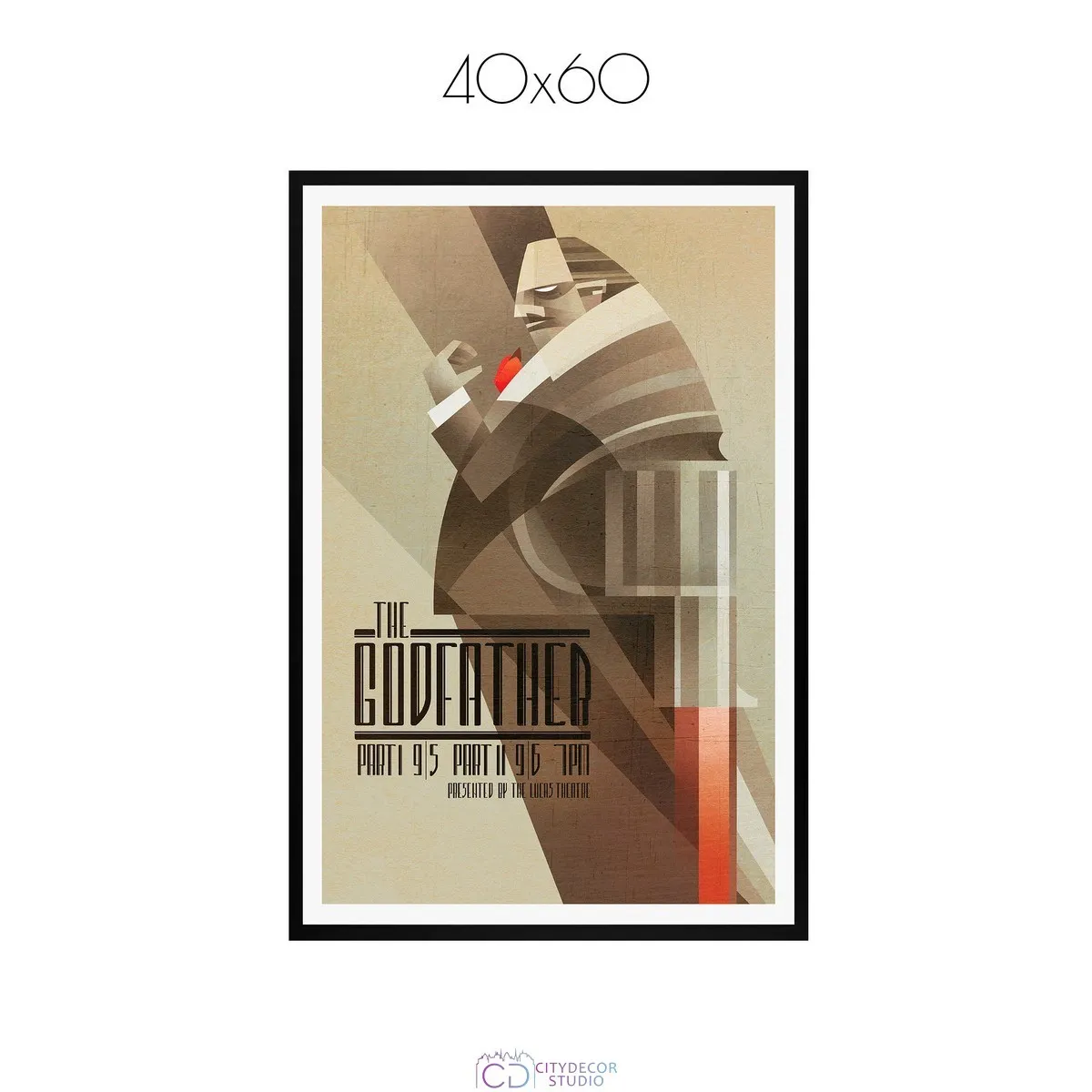 Постер Citydecor Крестный отец арт. 2 (1 постер 40x60 см без рамы)