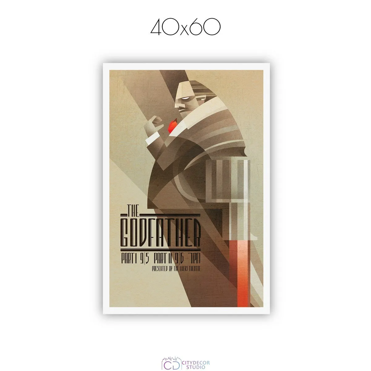 Постер Citydecor Крестный отец арт. 2 (1 постер 40x60 см без рамы)
