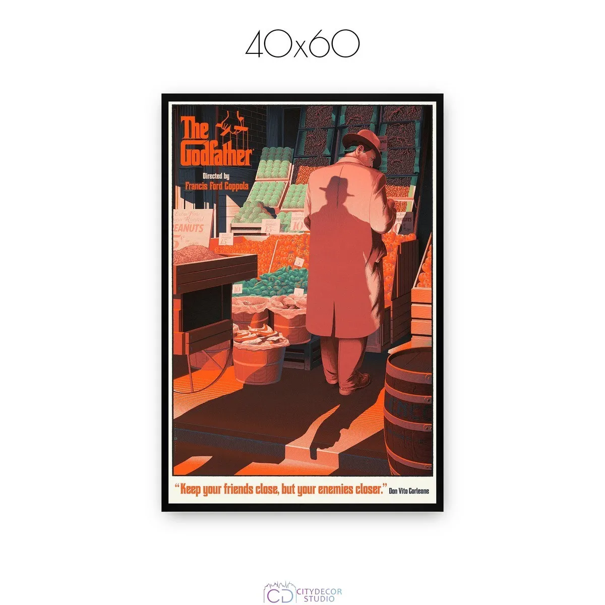Постер Citydecor Крестный отец арт. 6 (1 постер 40x60 см без рамы)