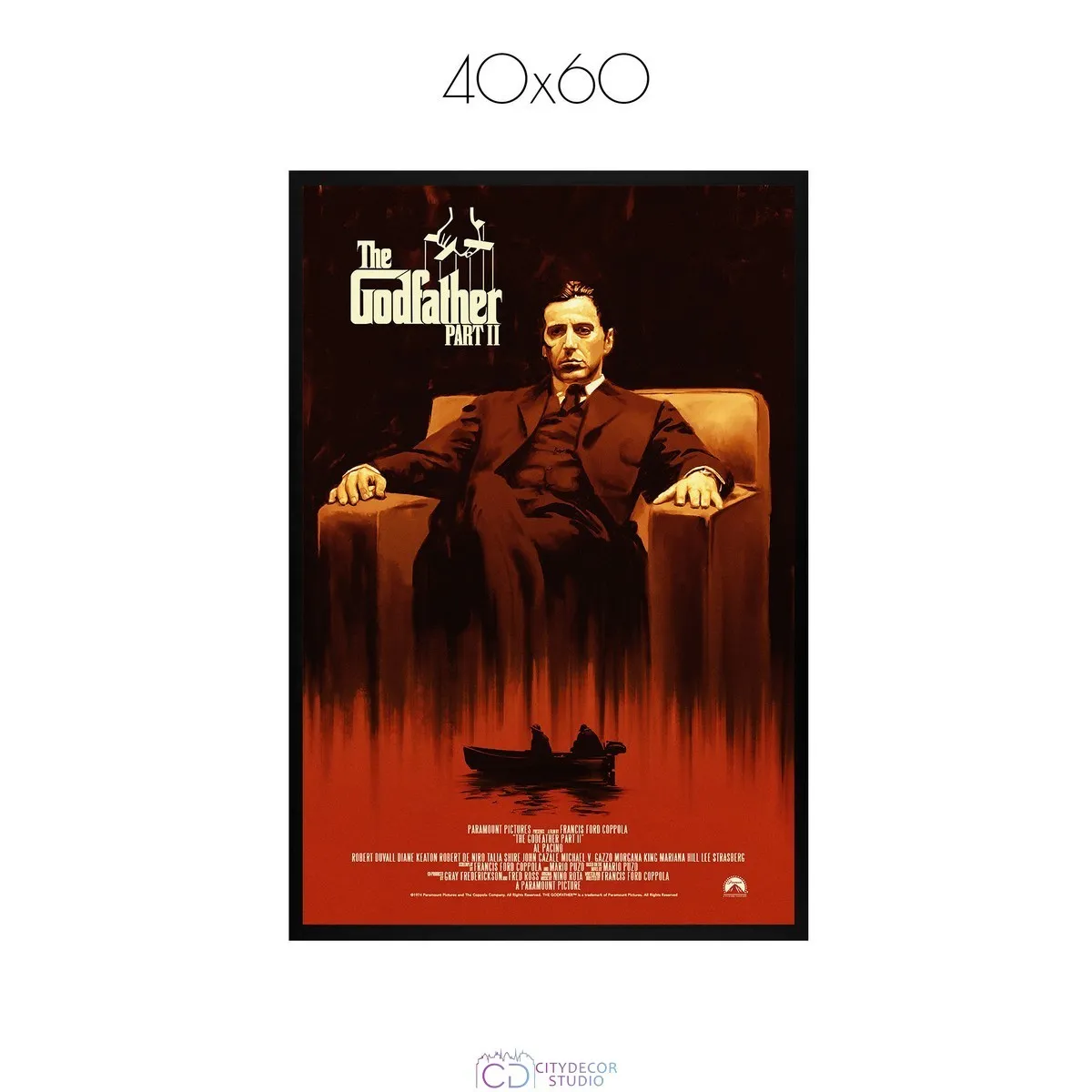 Постер Citydecor Крестный отец арт. 8 (1 постер 40x60 см без рамы)