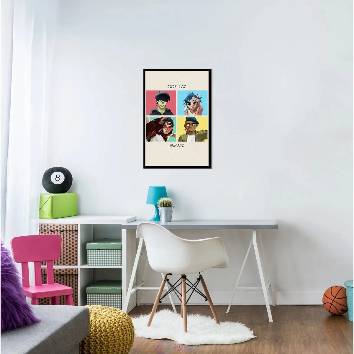 Постер Citydecor Gorillaz арт. 6 (1 постер 40x60 см без рамы)