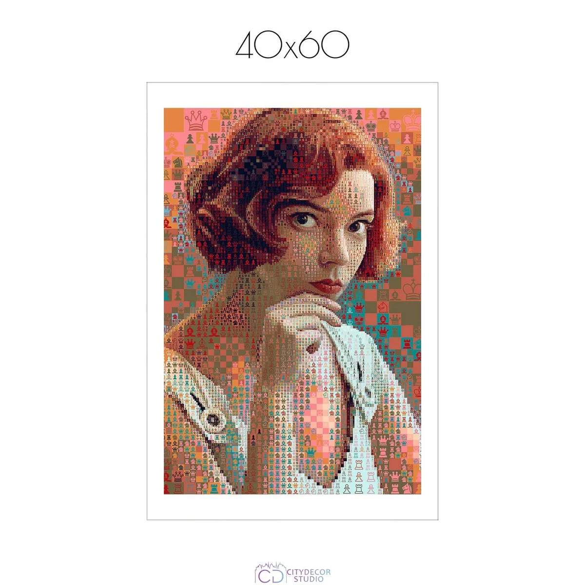 Постер Citydecor Ход королевы, Харис Цевис арт. 1 (1 постер 40x60 см без рамы)