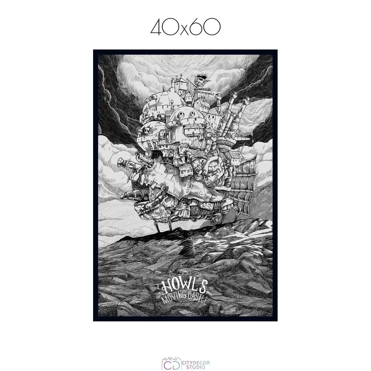 Постер Citydecor Ходячий замок арт. 1 (1 постер 40x60 см без рамы)