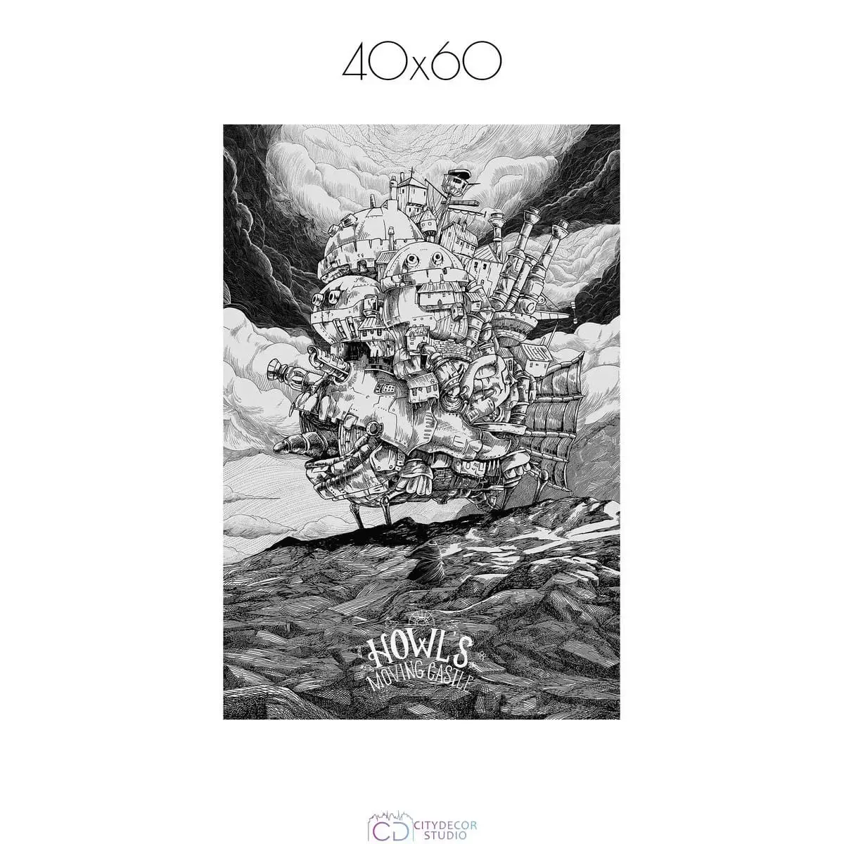 Постер Citydecor Ходячий замок арт. 1 (1 постер 40x60 см без рамы)