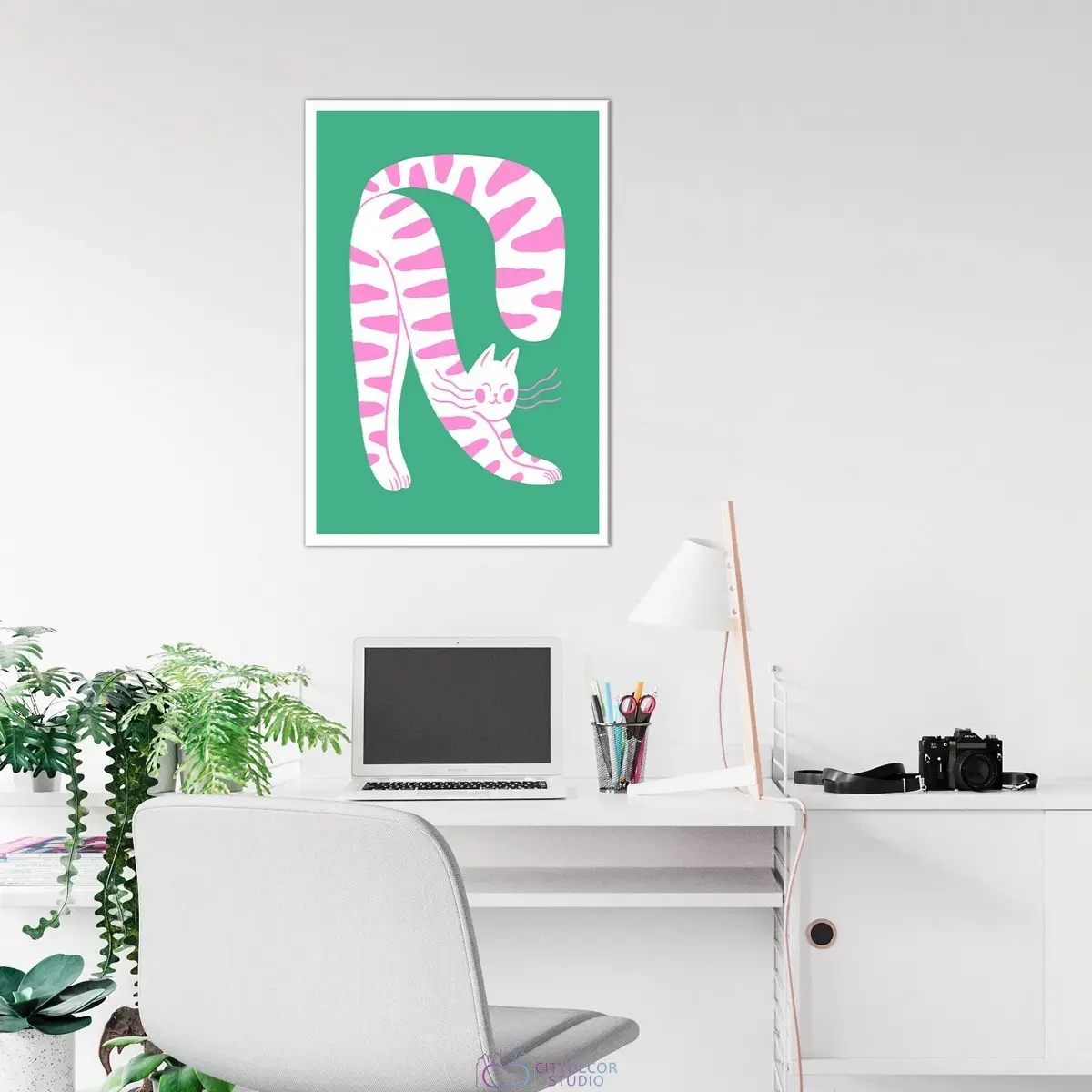 Дизайнерский постер Citydecor Котик арт. 1 (1 постер 40x60 см без рамы)
