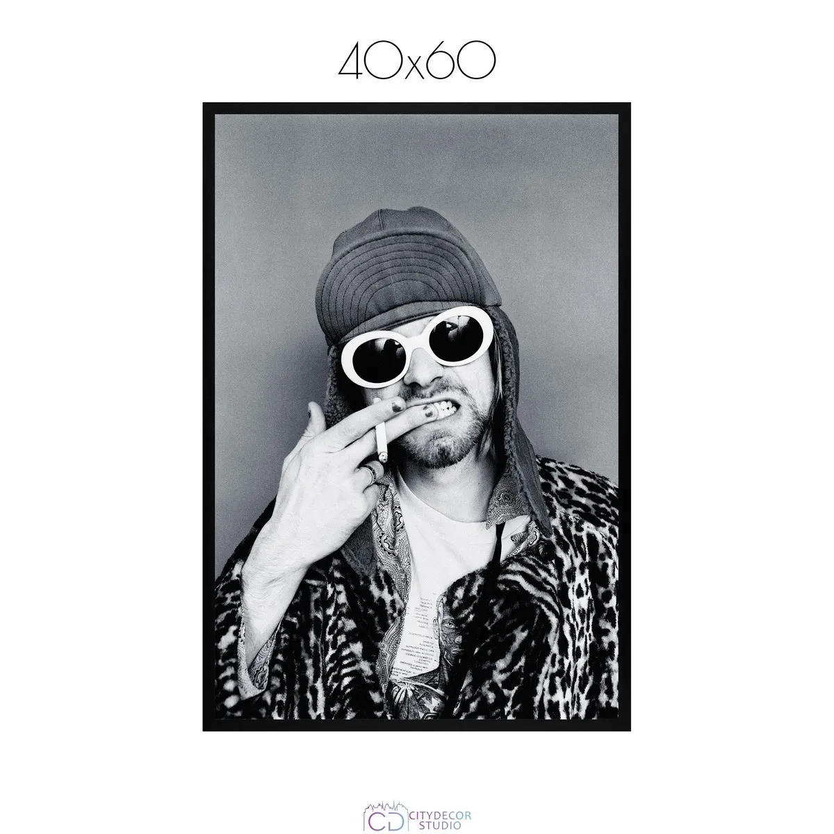 Постер Citydecor Kurt Cobain арт. 10 (1 постер 40x60 см без рамы)