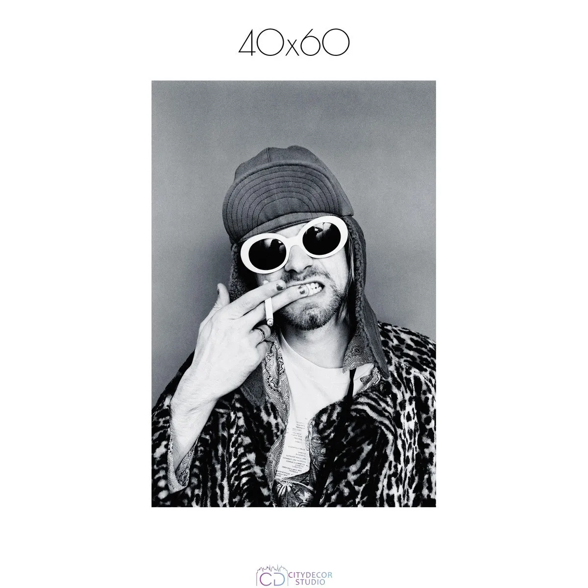Постер Citydecor Kurt Cobain арт. 10 (1 постер 40x60 см без рамы)