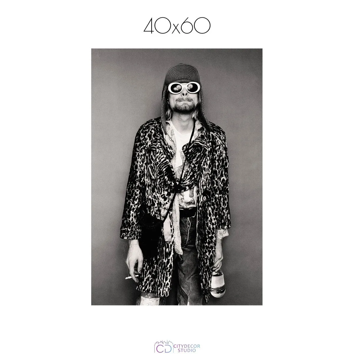 Постер Citydecor Kurt Cobain арт. 7 (1 постер 40x60 см без рамы)