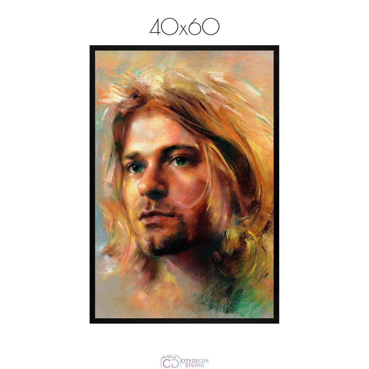 Постер Citydecor Kurt Cobain арт. 8 (1 постер 40x60 см без рамы)