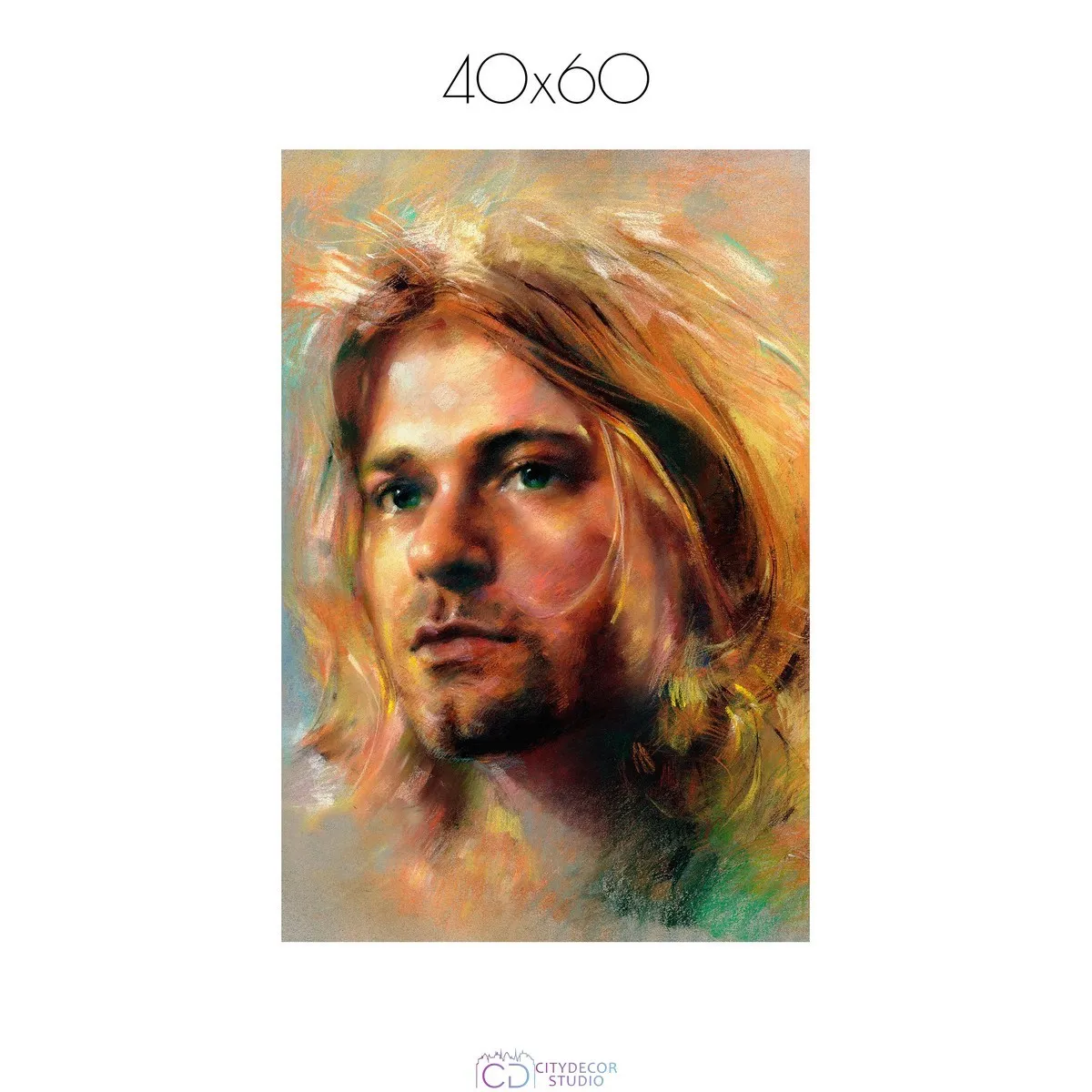 Постер Citydecor Kurt Cobain арт. 8 (1 постер 40x60 см без рамы)