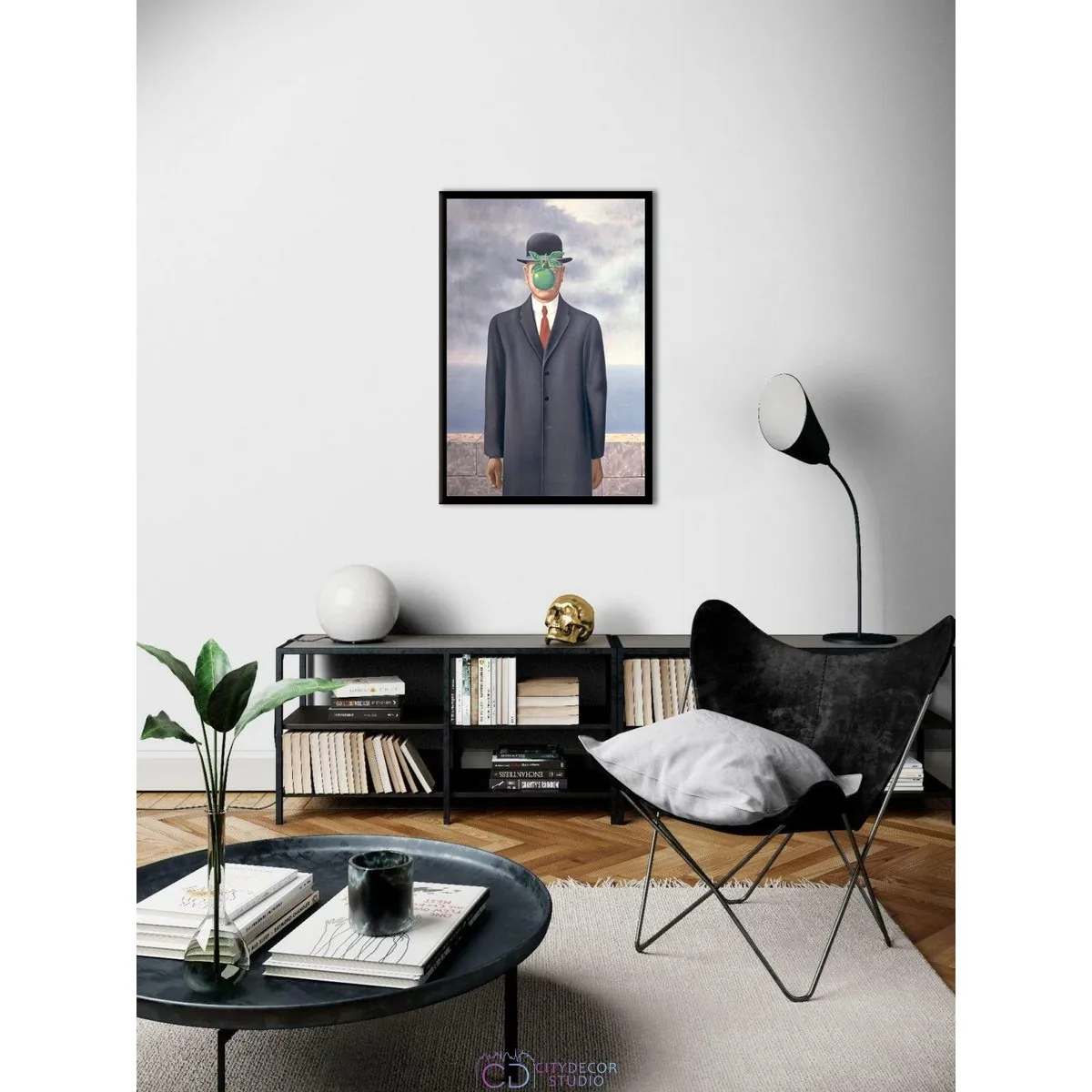 Постер Citydecor "Сын человеческий", Рене Магритт. Репродукция (1 постер 40x60 см без рамы)