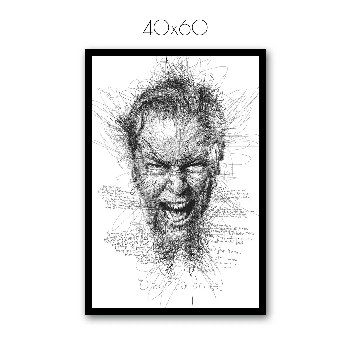 Постер Citydecor Metallica арт. 2 (1 постер 40x60 см без рамы)