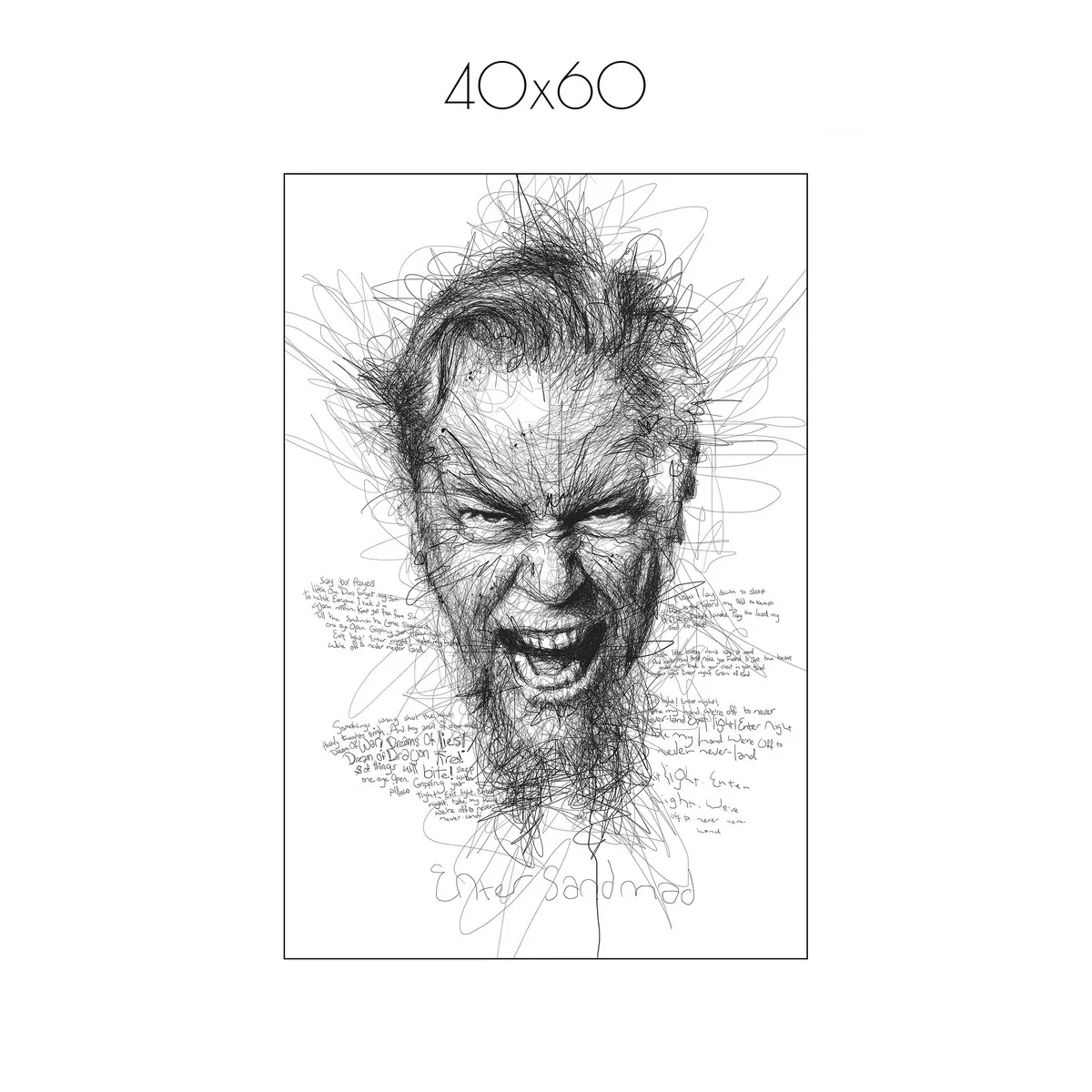 Постер Citydecor Metallica арт. 2 (1 постер 40x60 см без рамы)