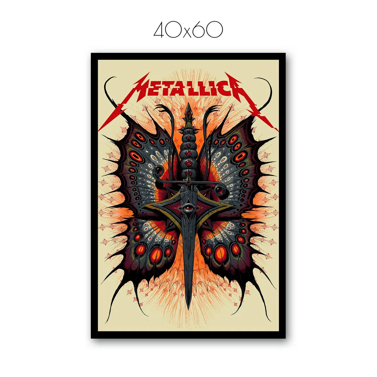 Постер Citydecor Metallica арт. 5 (1 постер 40x60 см без рамы)