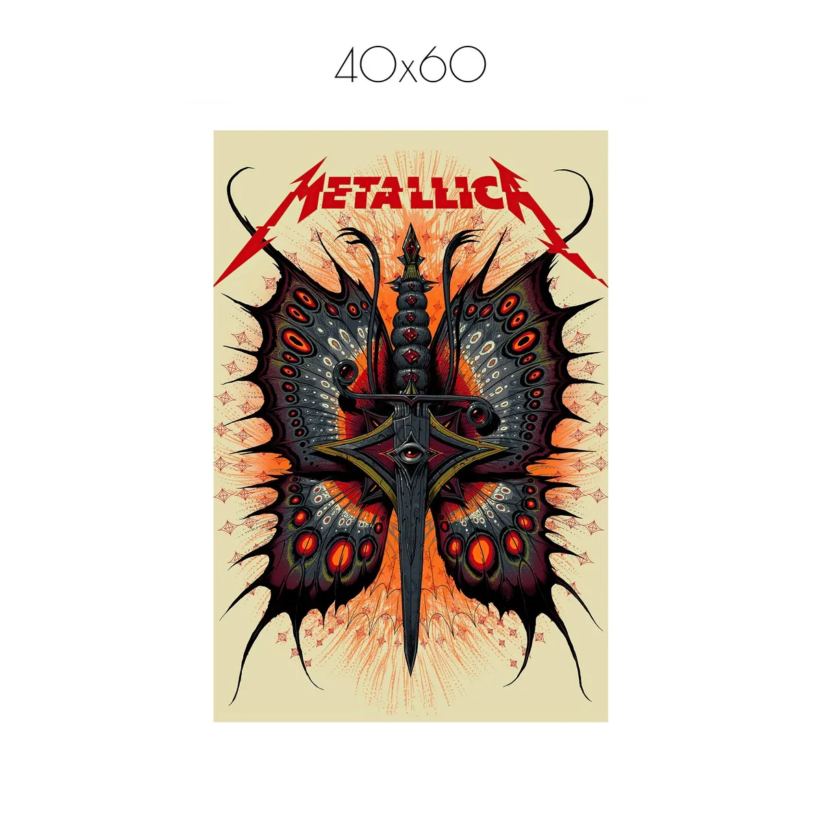 Постер Citydecor Metallica арт. 5 (1 постер 40x60 см без рамы)
