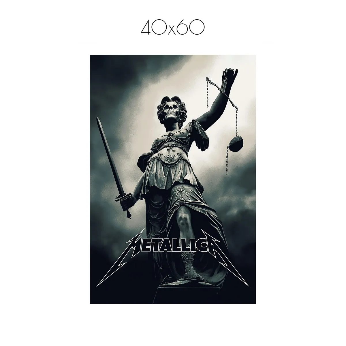 Постер Citydecor Metallica арт. 6 (1 постер 40x60 см без рамы)